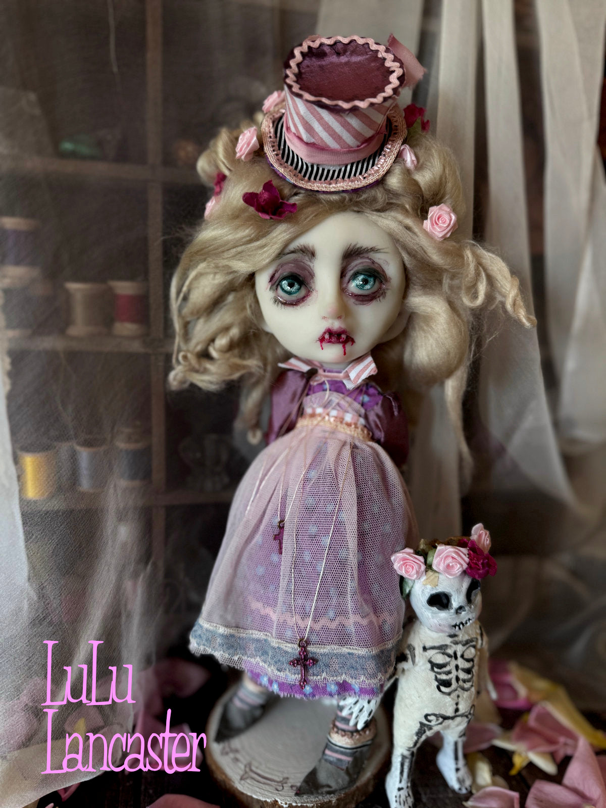 Peculiar Gillian Goth Vampire Mini Original LuLu Lancaster Art Doll