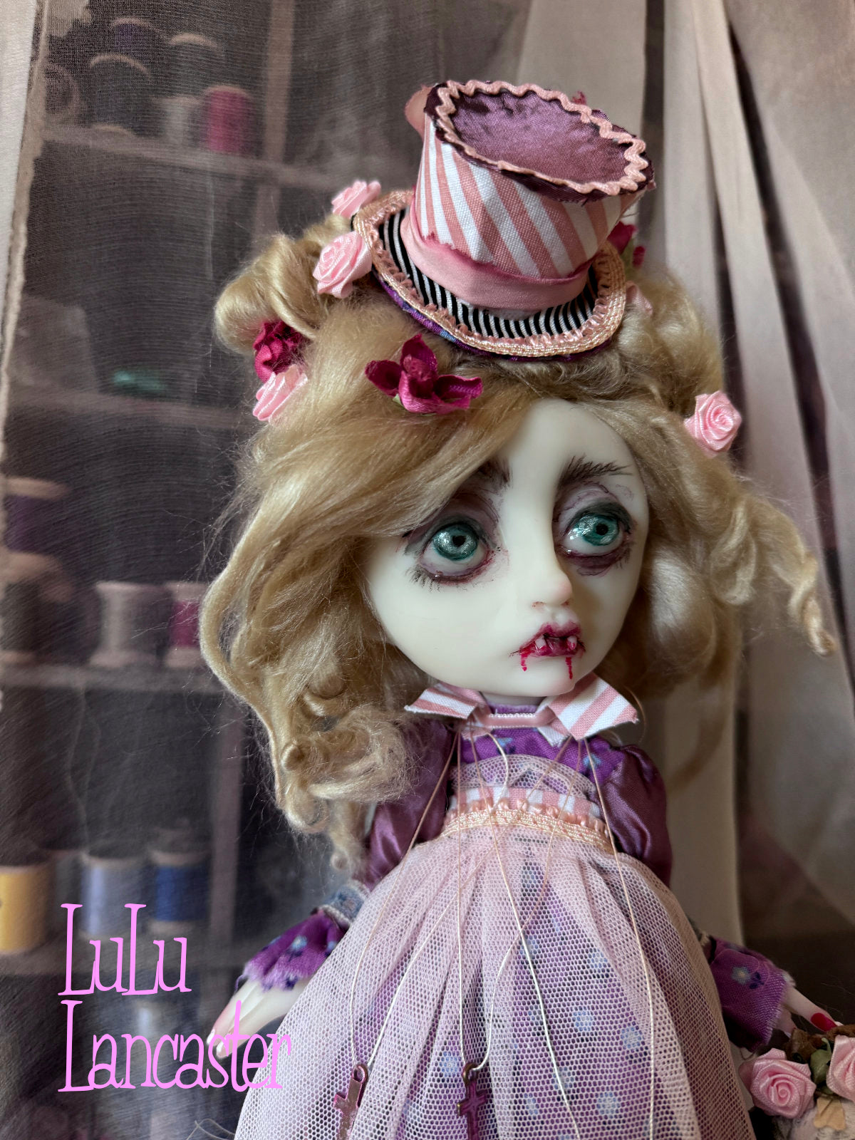 Peculiar Gillian Goth Vampire Mini Original LuLu Lancaster Art Doll