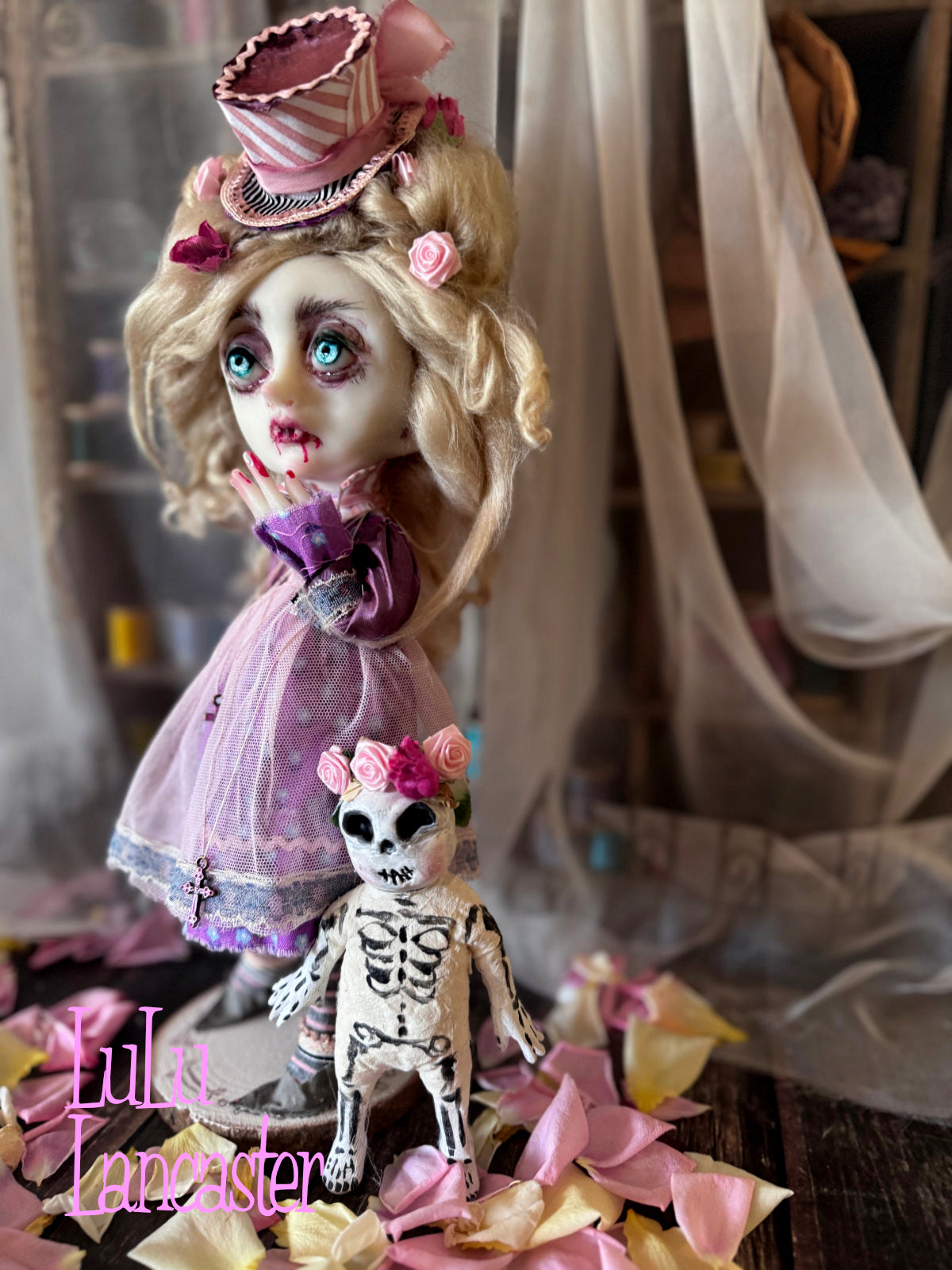 Peculiar Gillian Goth Vampire Mini Original LuLu Lancaster Art Doll