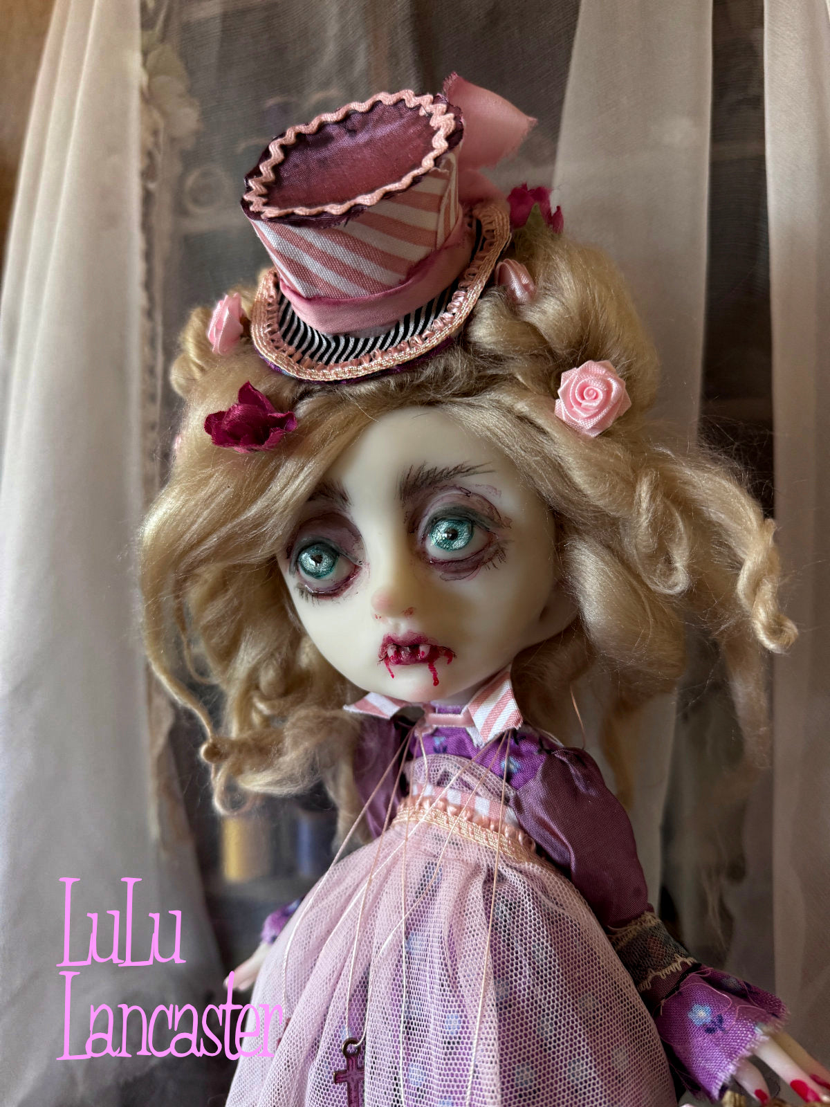 Peculiar Gillian Goth Vampire Mini Original LuLu Lancaster Art Doll