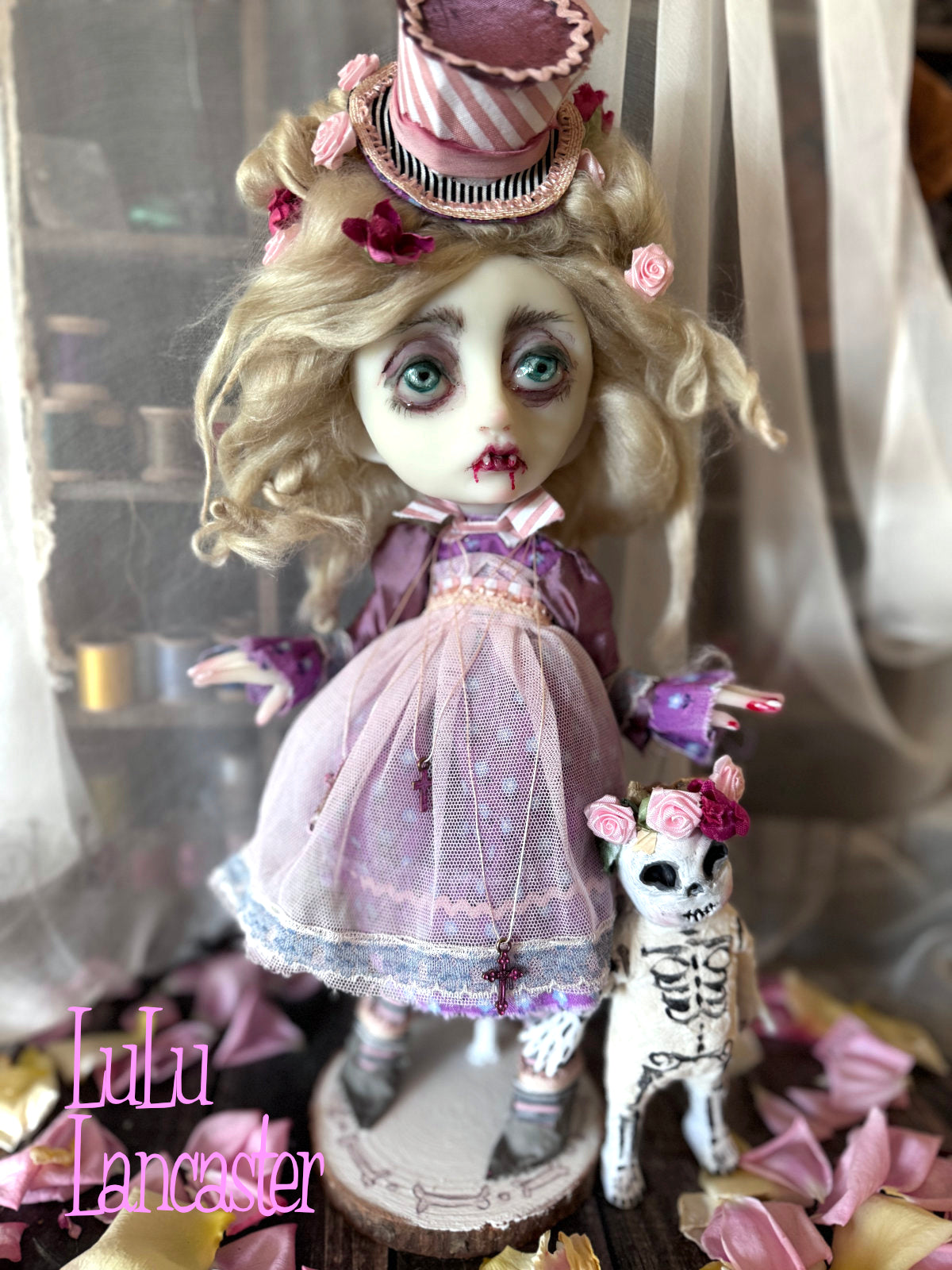 Peculiar Gillian Goth Vampire Mini Original LuLu Lancaster Art Doll