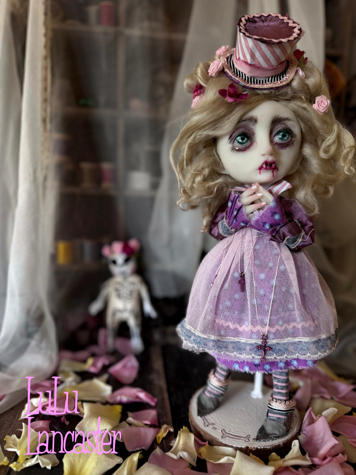 Peculiar Gillian Goth Vampire Mini Original LuLu Lancaster Art Doll