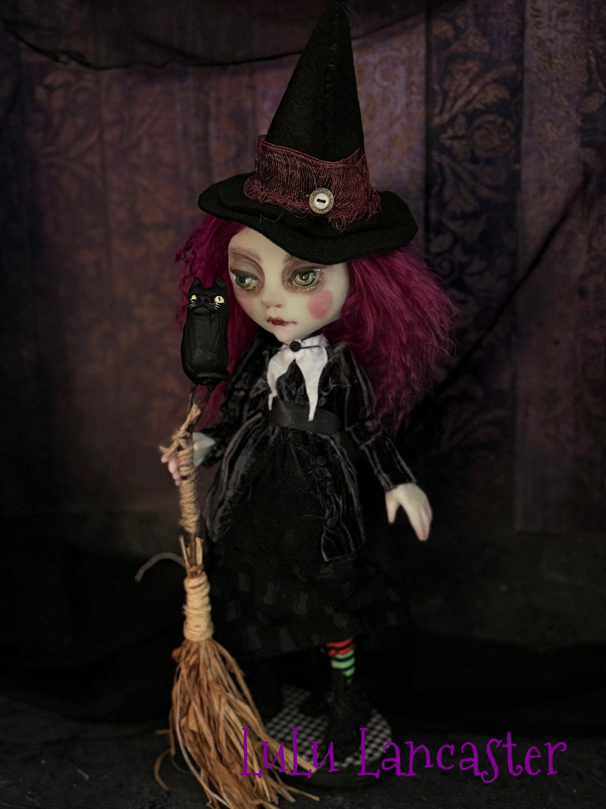 Gollie the mini witch Original LuLu Lancaster Art Doll