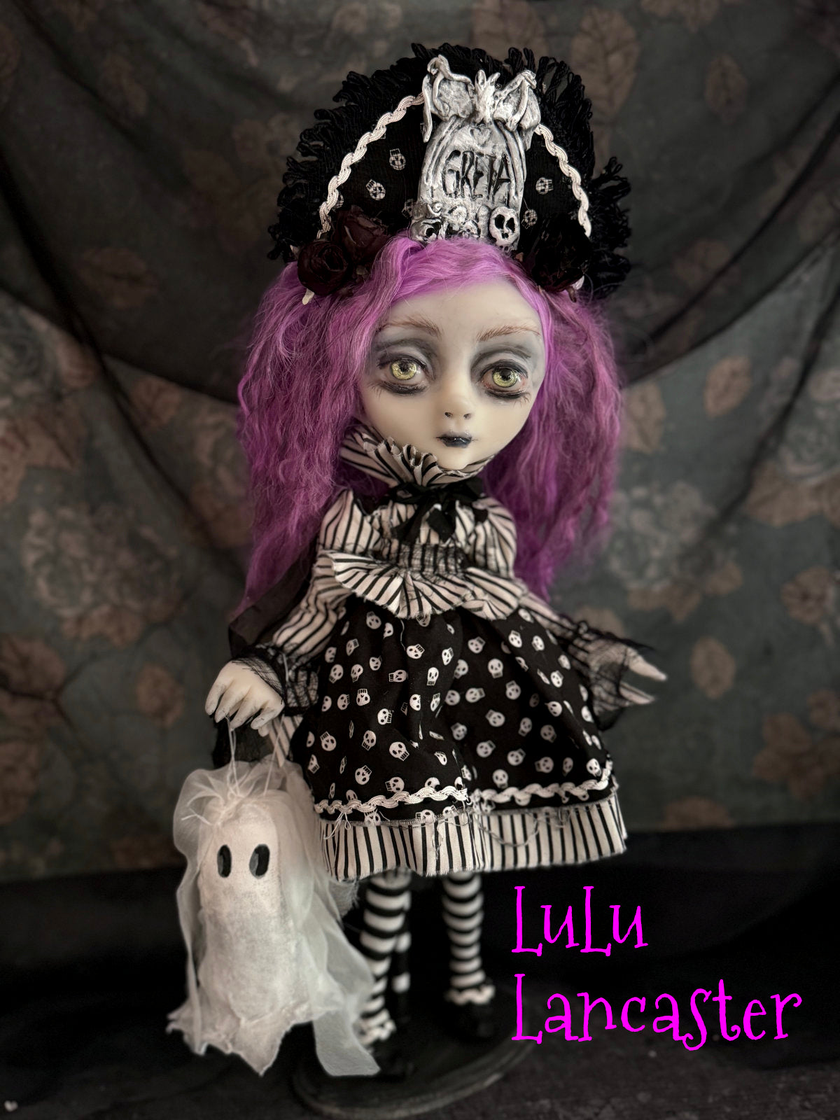 Graveyard Greta Goth Girl Original LuLu Lancaster Art Doll