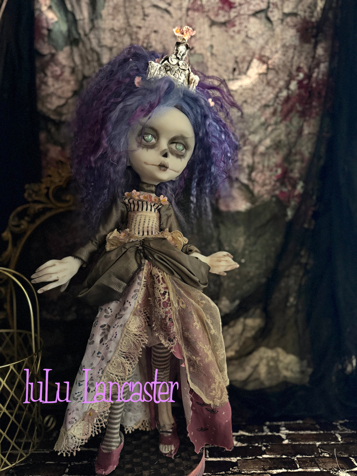 Graveyard Posey the Halloween Corpse~Original LuLu Lancaster Art Doll