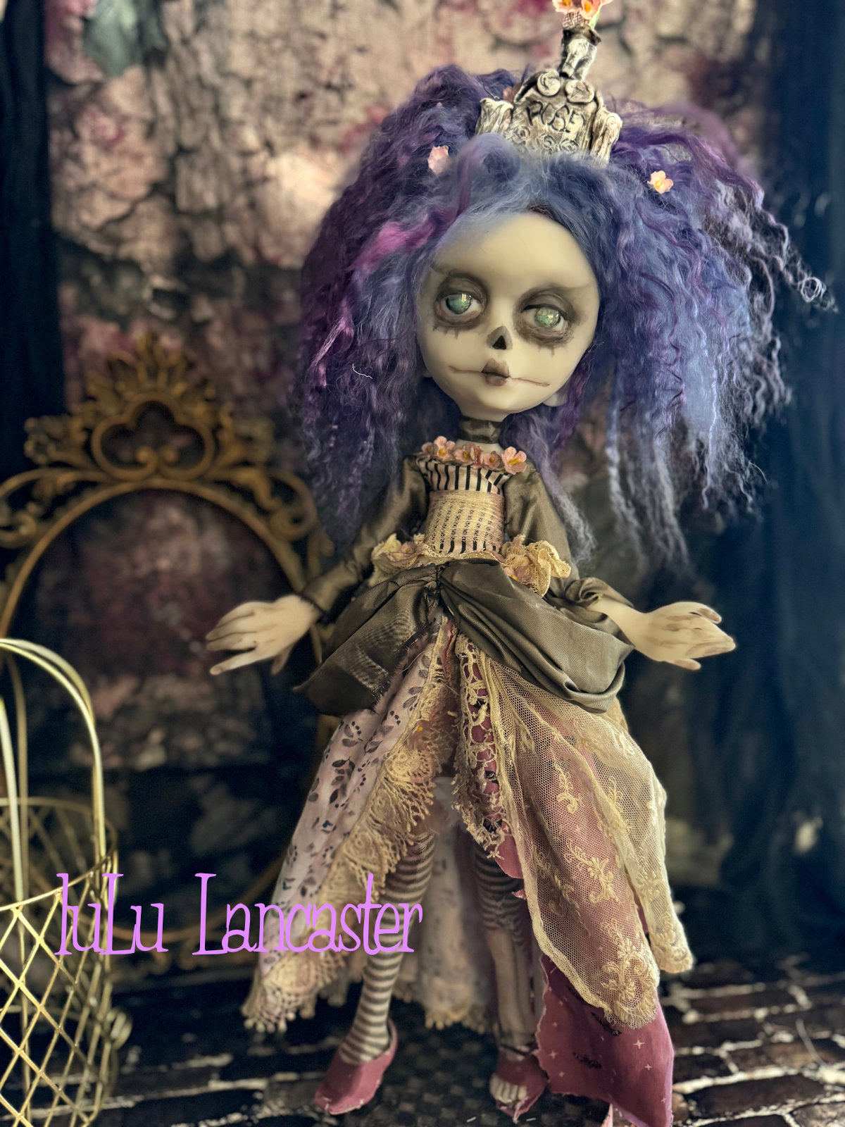 Graveyard Posey the Halloween Corpse~Original LuLu Lancaster Art Doll