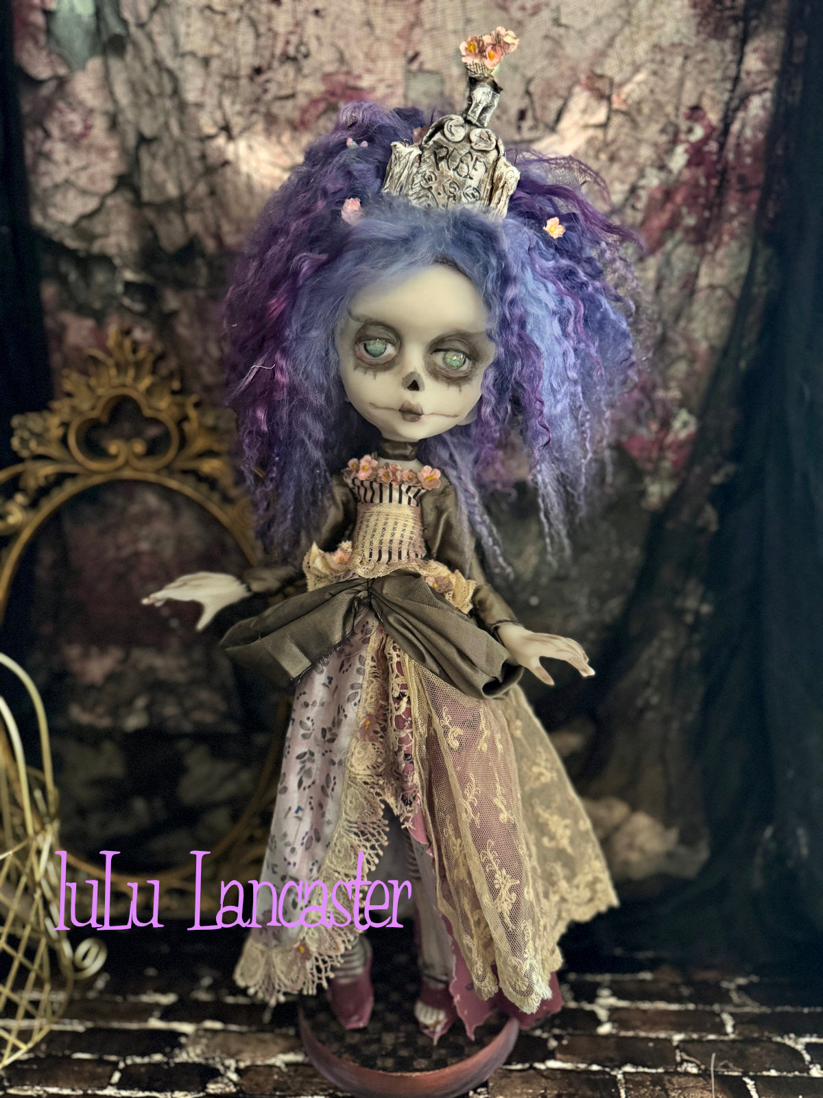 Graveyard Posey the Halloween Corpse~Original LuLu Lancaster Art Doll