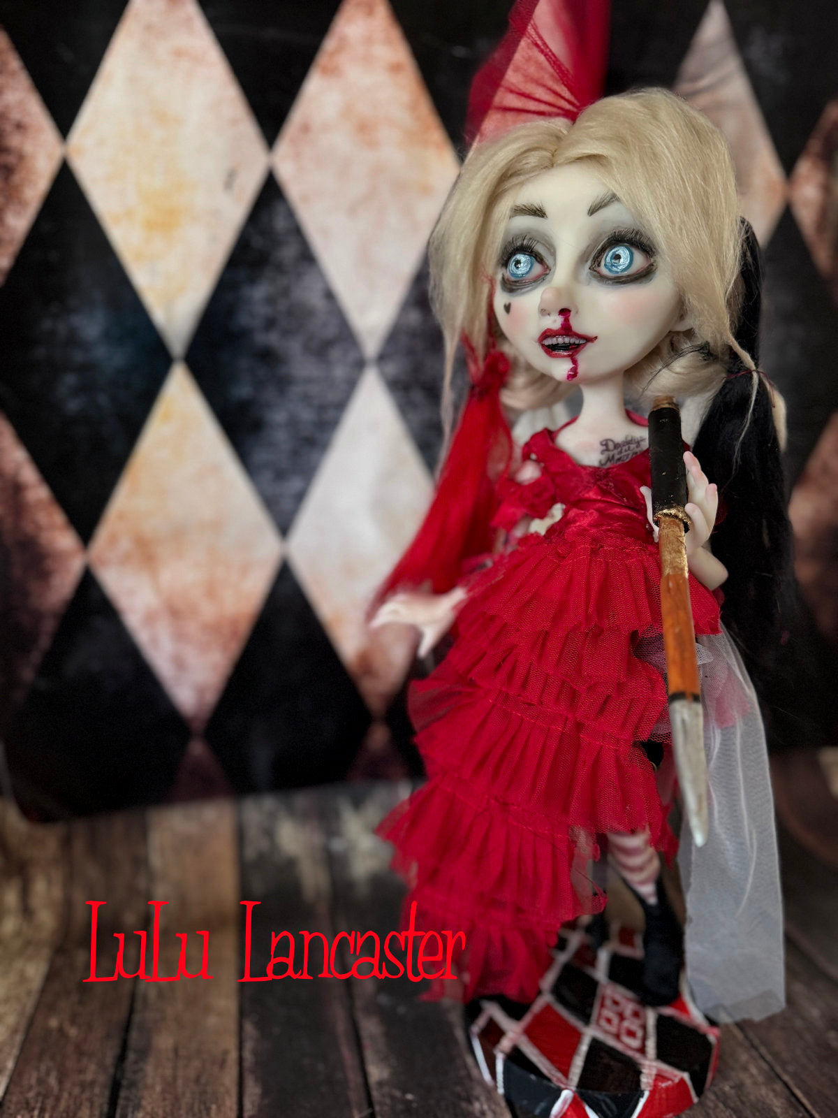 Harley Quinn~ Original LuLu Lancaster Art Doll