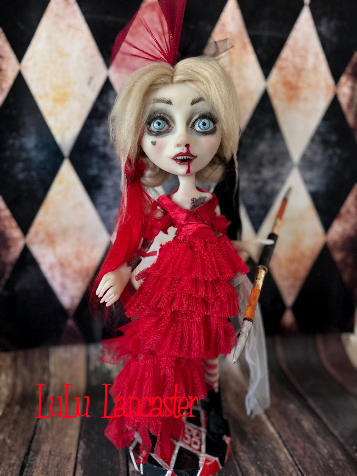 Harley Quinn~ Original LuLu Lancaster Art Doll