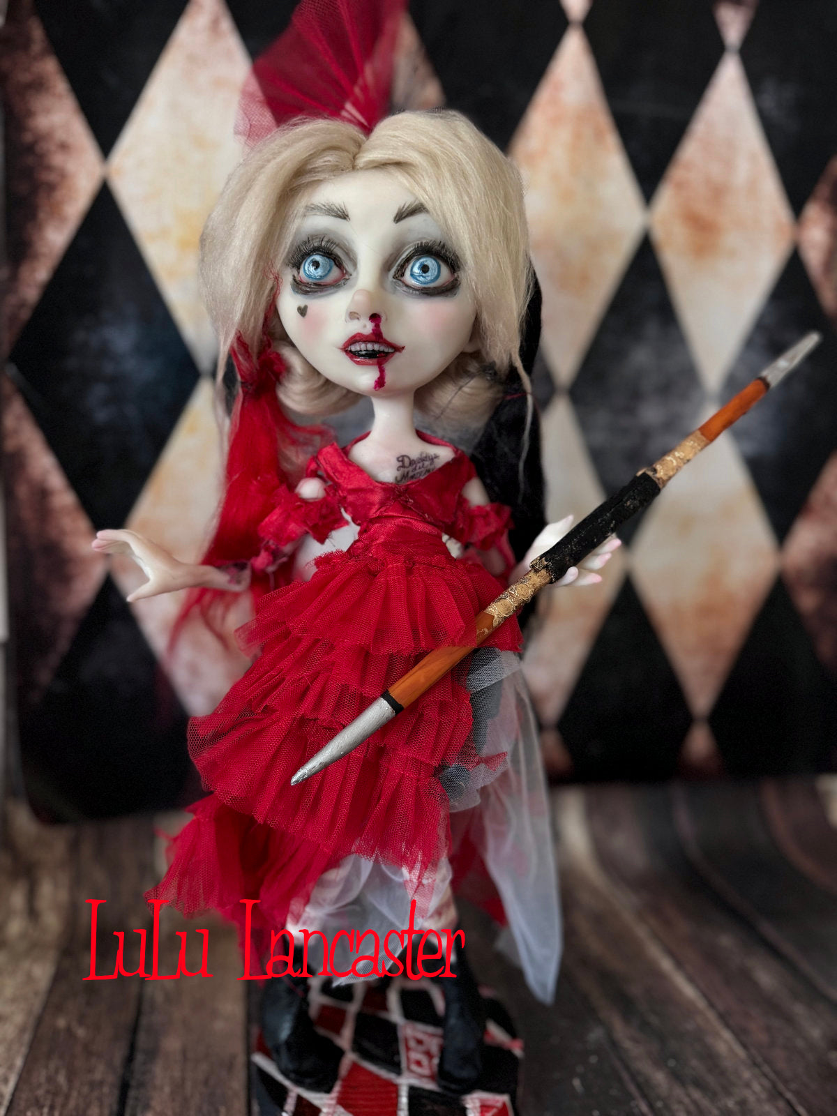 Harley Quinn~ Original LuLu Lancaster Art Doll