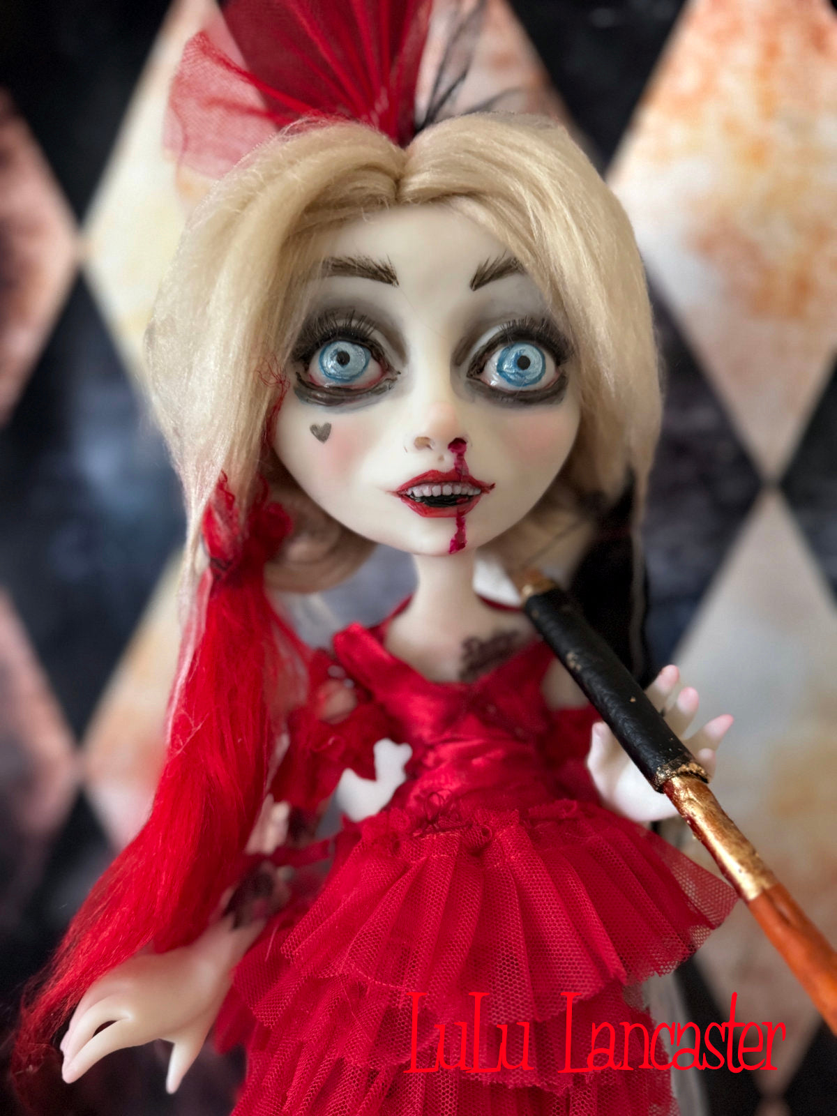 Harley Quinn~ Original LuLu Lancaster Art Doll