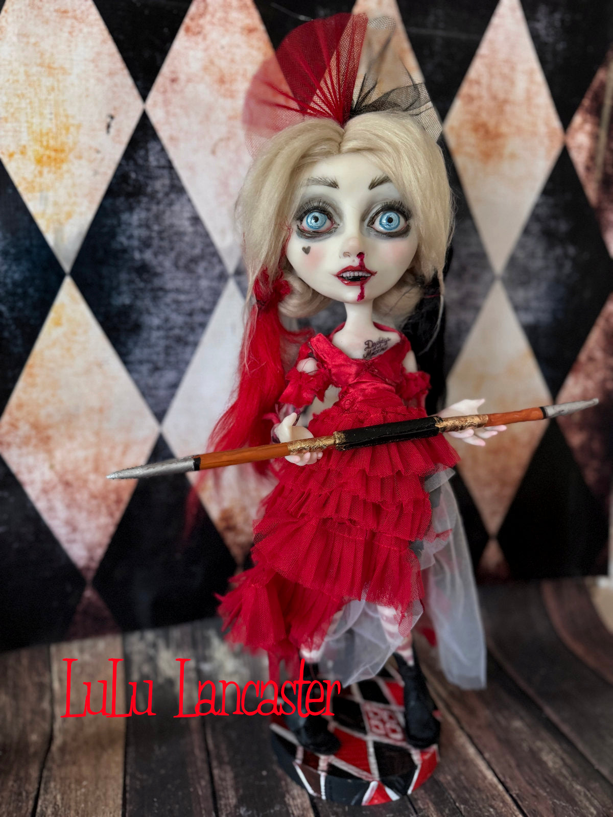 Harley Quinn~ Original LuLu Lancaster Art Doll