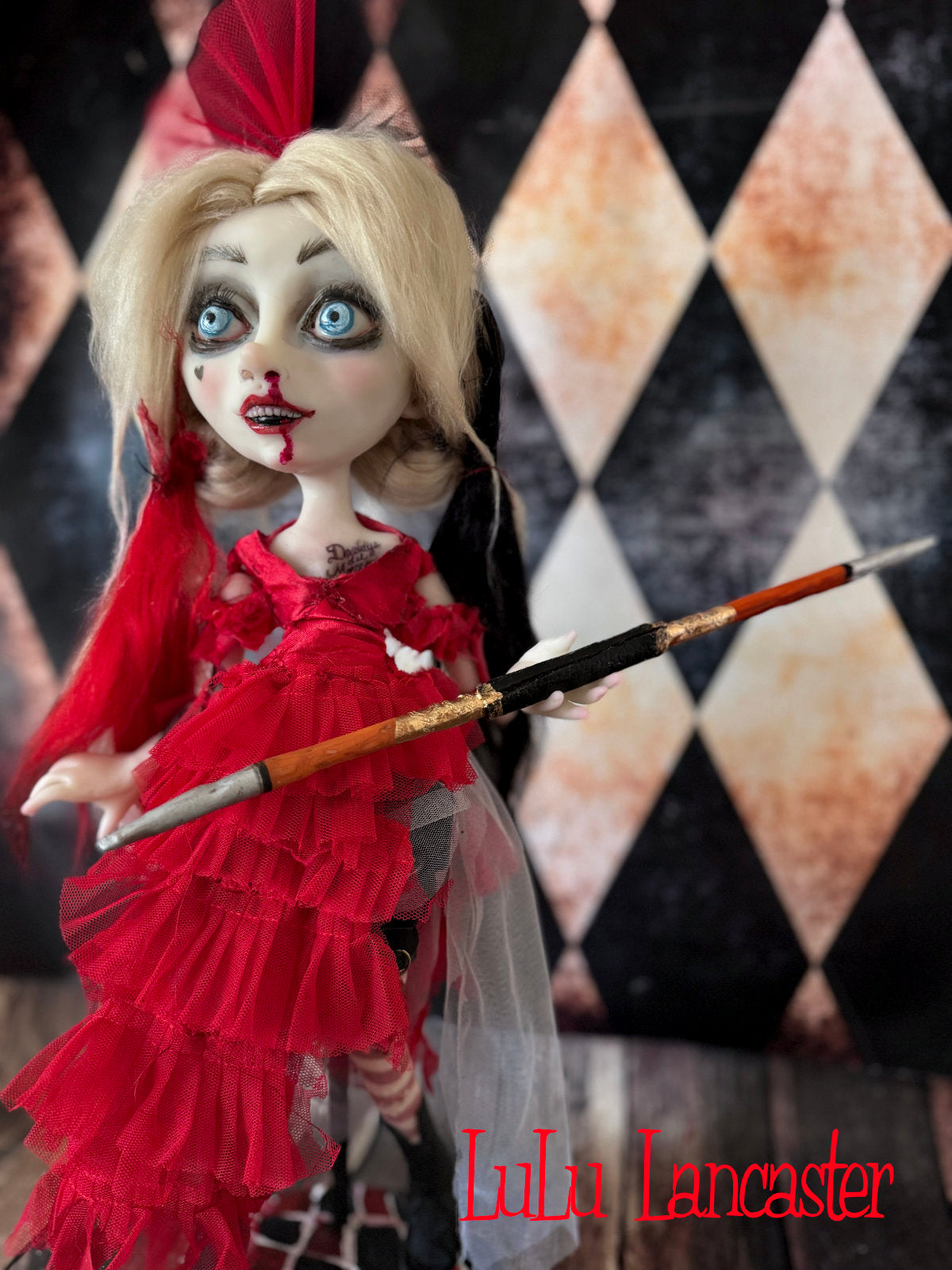 Harley Quinn~ Original LuLu Lancaster Art Doll