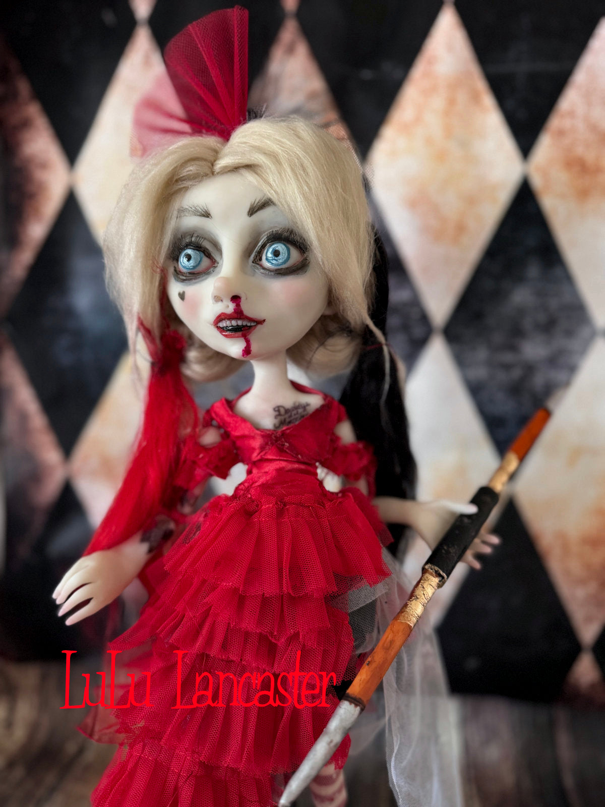 Harley Quinn~ Original LuLu Lancaster Art Doll
