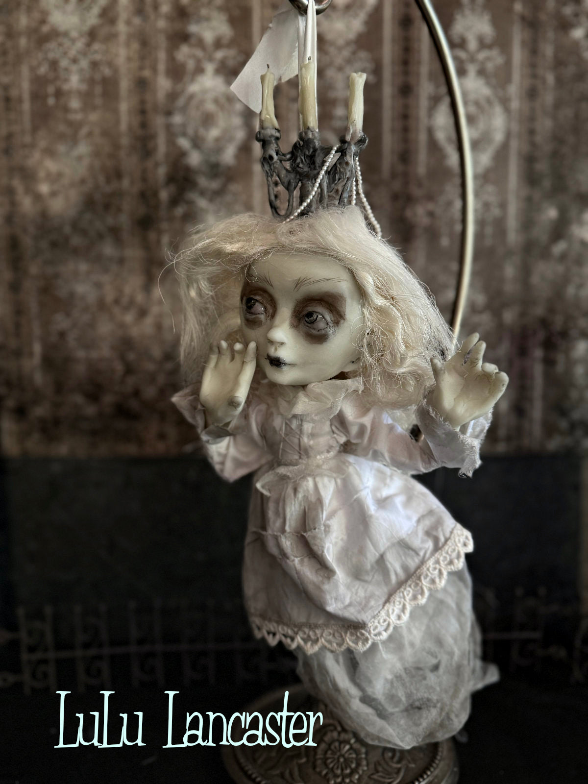 Isabella glow in the dark hanging ghost Original LuLu Lancaster Art Doll