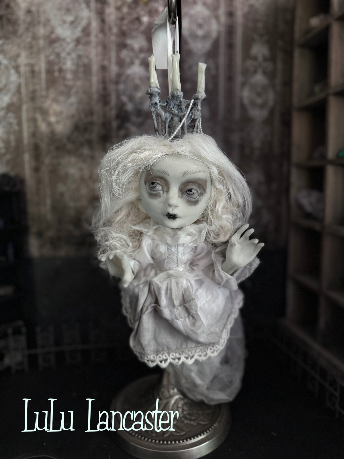 Isabella glow in the dark hanging ghost Original LuLu Lancaster Art Doll