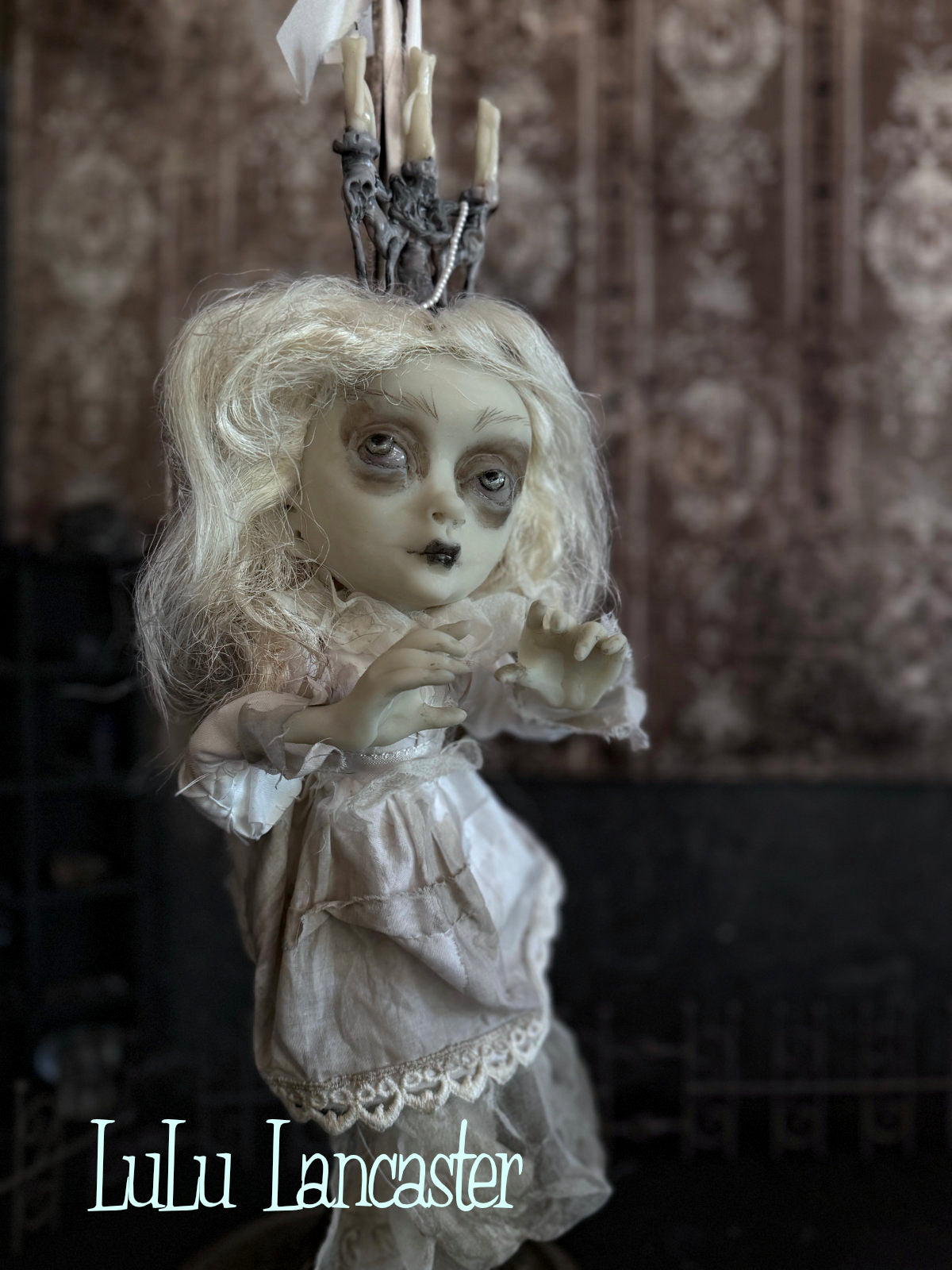 Isabella glow in the dark hanging ghost Original LuLu Lancaster Art Doll
