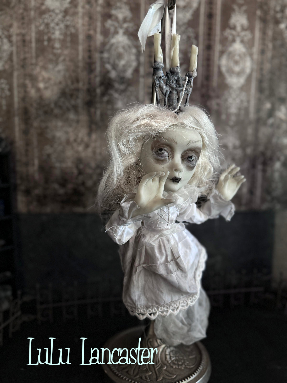 Isabella glow in the dark hanging ghost Original LuLu Lancaster Art Doll