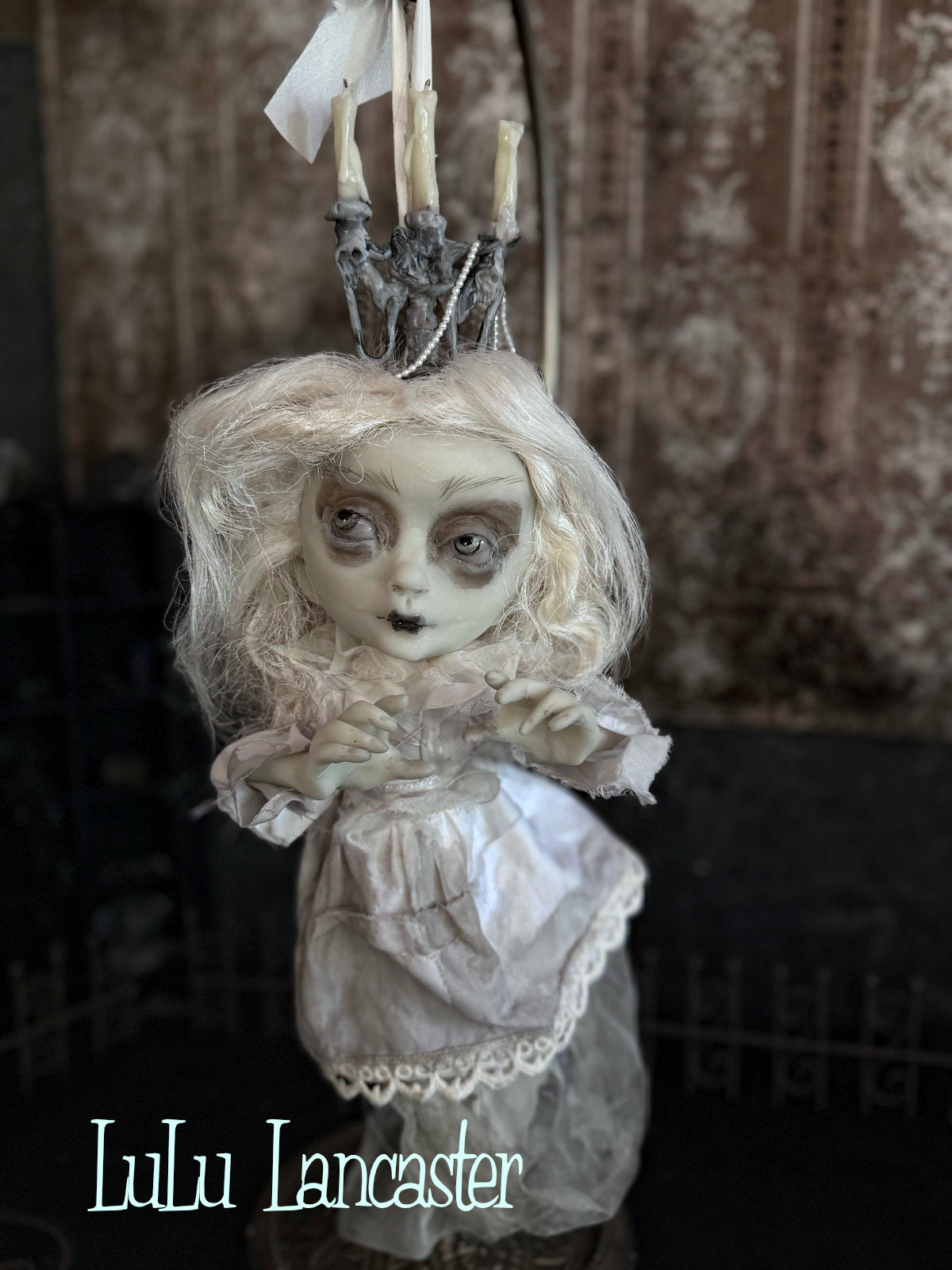 Isabella glow in the dark hanging ghost Original LuLu Lancaster Art Doll