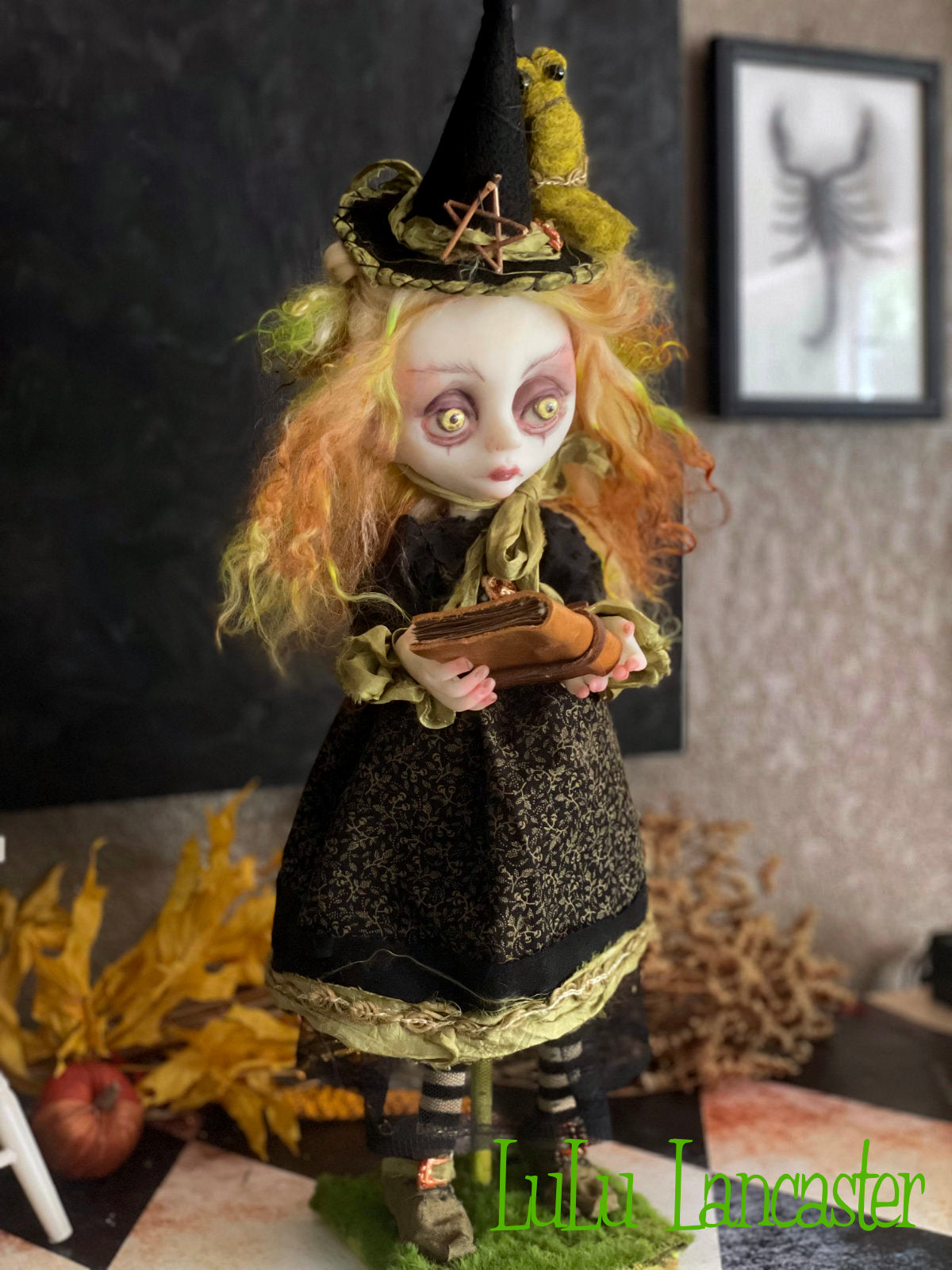 Iver the school Witch Original LuLu Lancaster Halloween Art Dolls