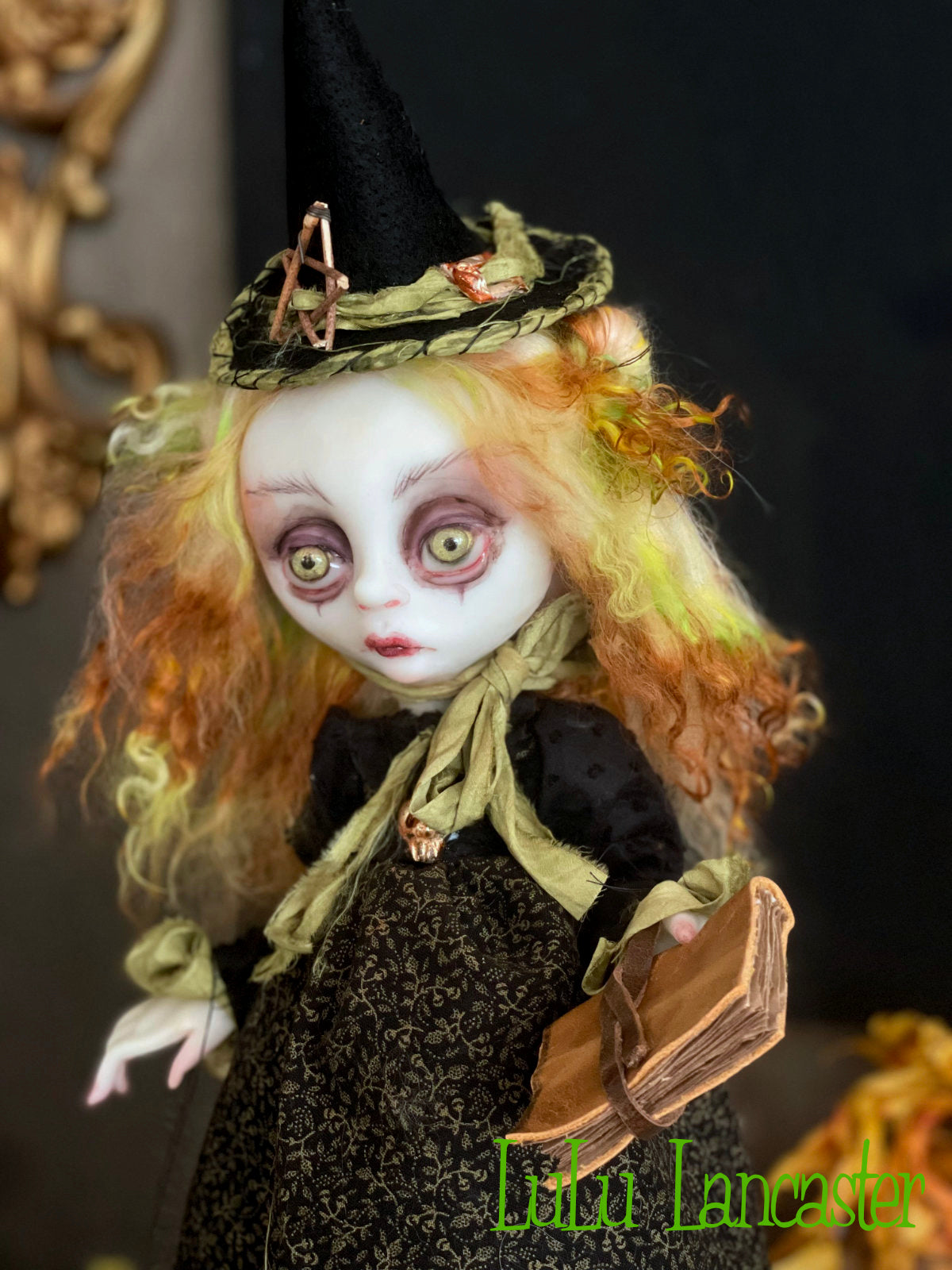 Iver the school Witch Original LuLu Lancaster Halloween Art Dolls