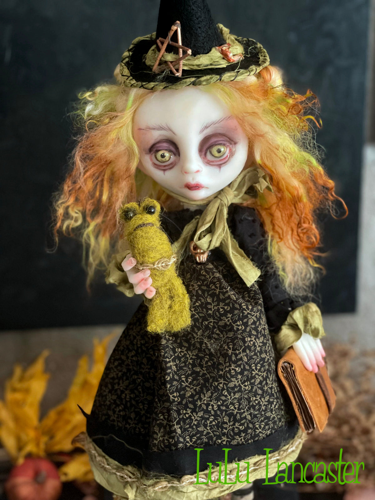 Iver the school Witch Original LuLu Lancaster Halloween Art Dolls