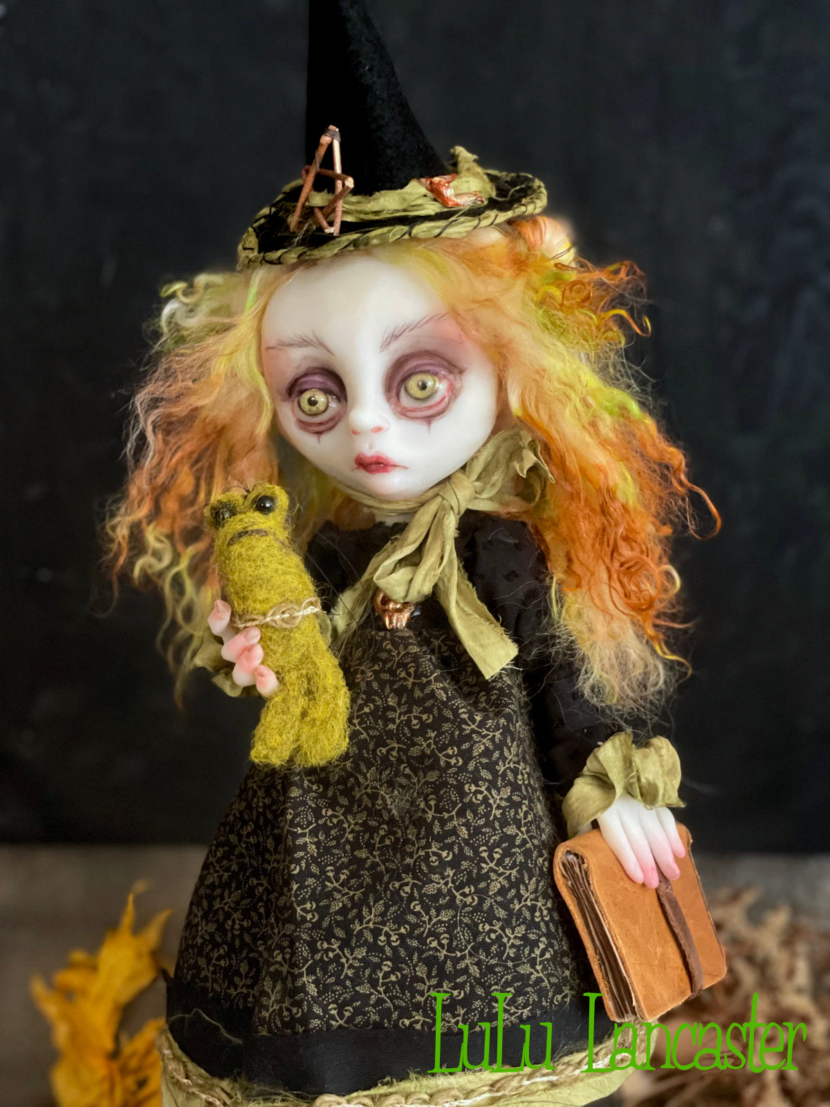 Iver the school Witch Original LuLu Lancaster Halloween Art Dolls