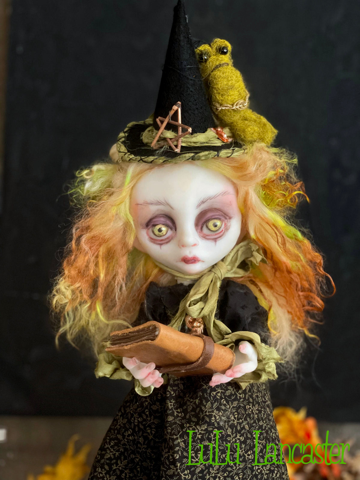 Iver the school Witch Original LuLu Lancaster Halloween Art Dolls