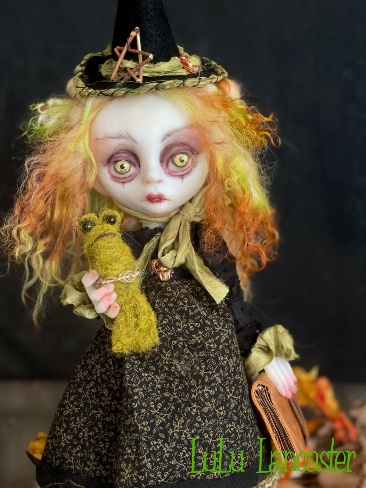 Iver the school Witch Original LuLu Lancaster Halloween Art Dolls
