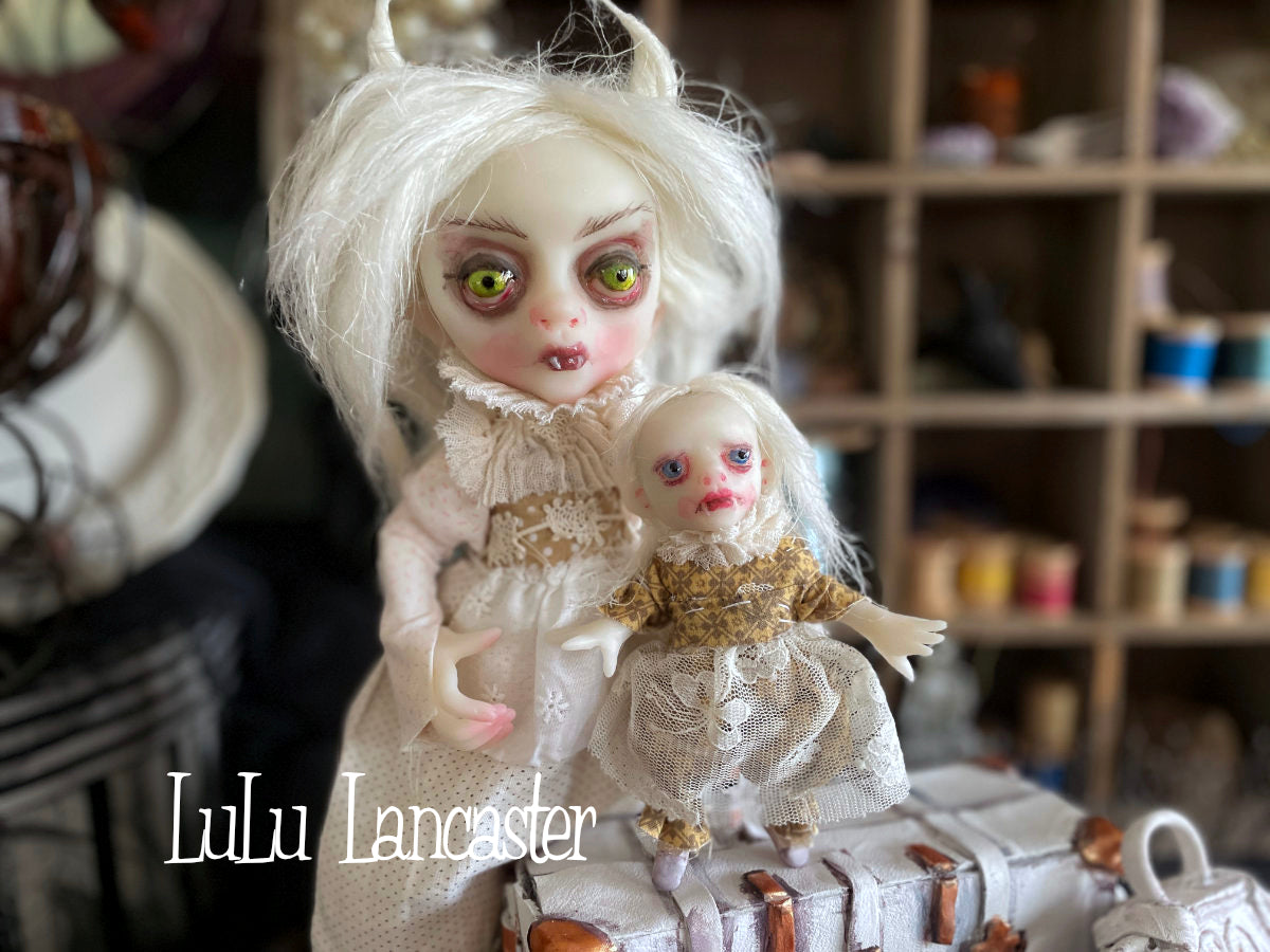 Jupiter and Io the traveling Vampires Original LuLu Lancaster Art Doll