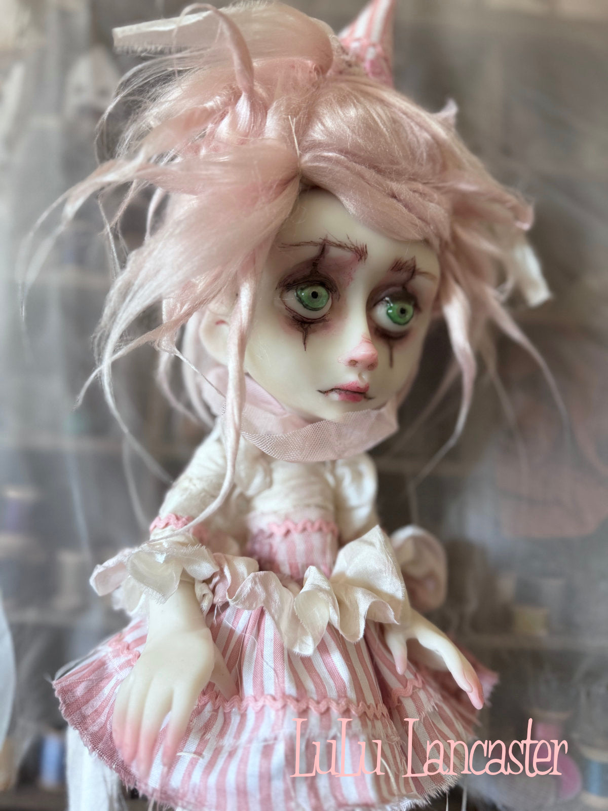 Just Pinky Poupee the Clown Original LuLu Lancaster Art Doll