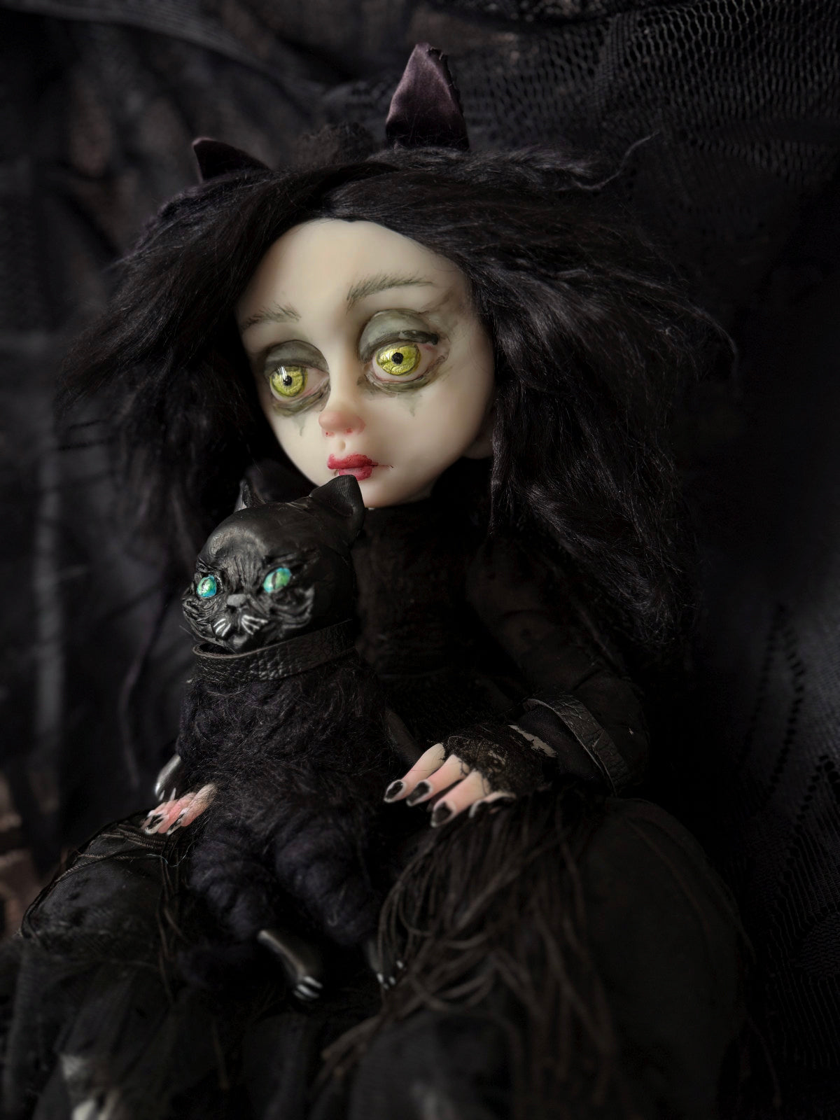 Katrina Goth Kitty Original LuLu Lancaster Art Doll
