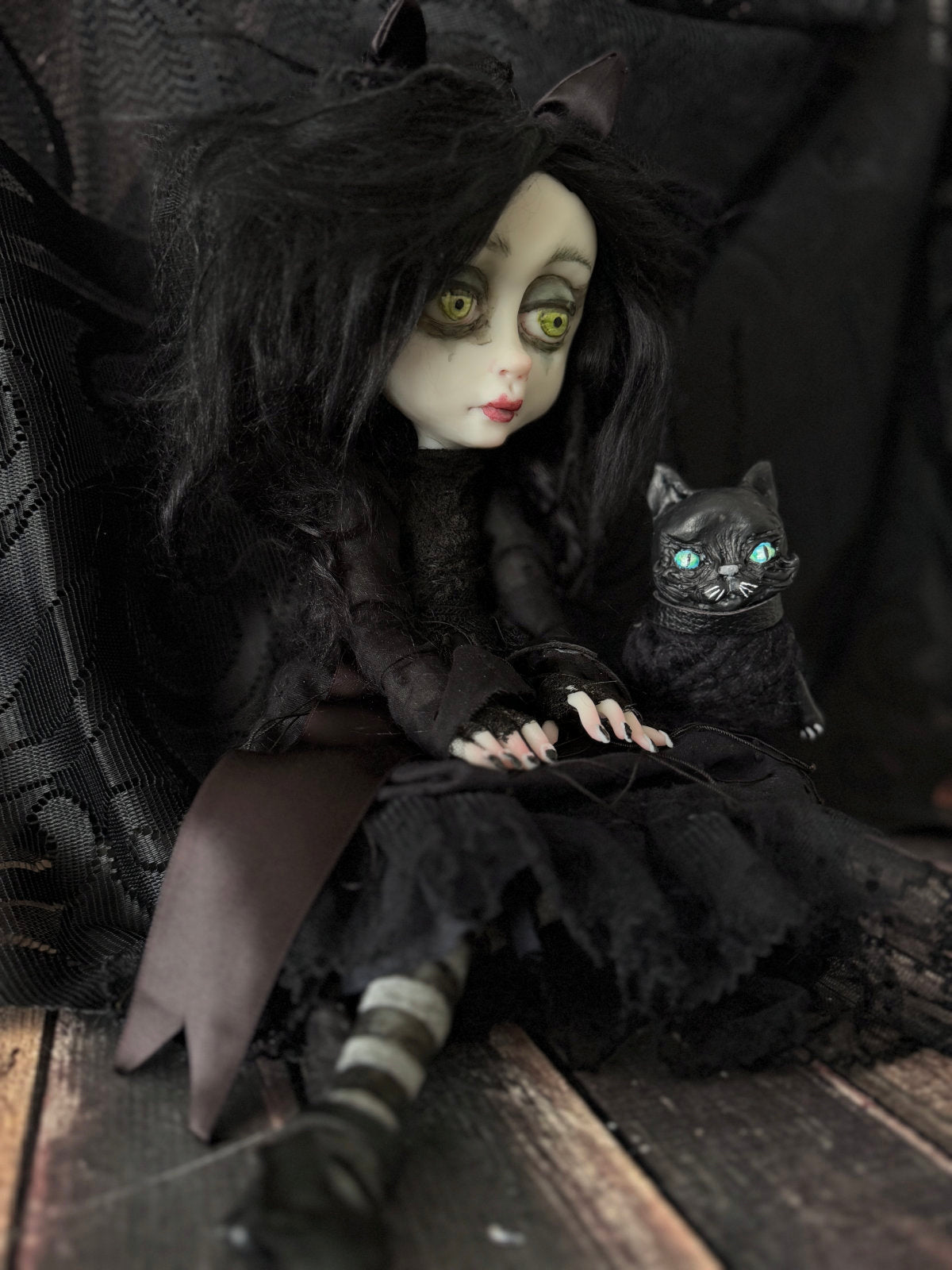Katrina Goth Kitty Original LuLu Lancaster Art Doll