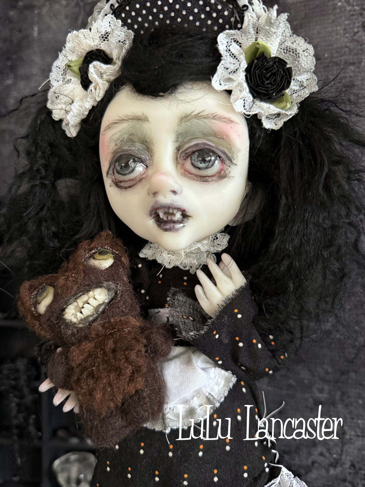 Keely and Killer Vampire Original LuLu Lancaster Art Doll