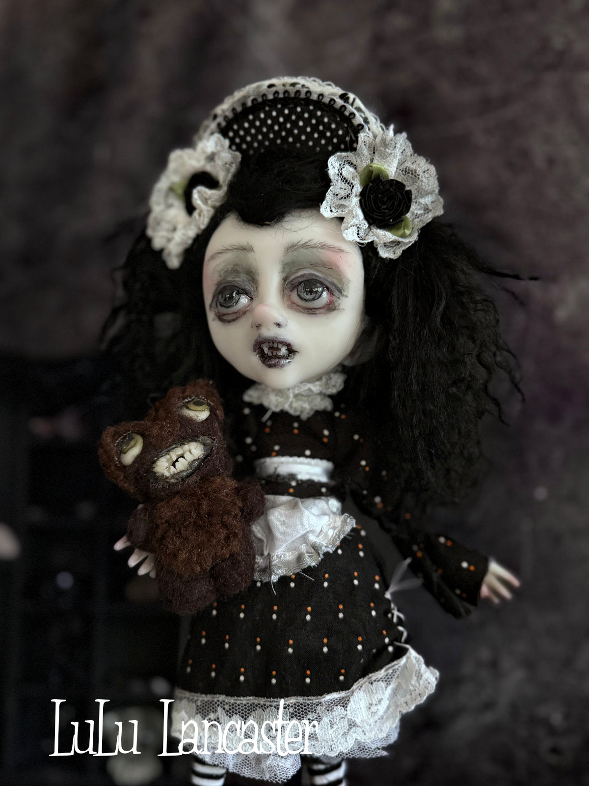 Keely and Killer Vampire Original LuLu Lancaster Art Doll