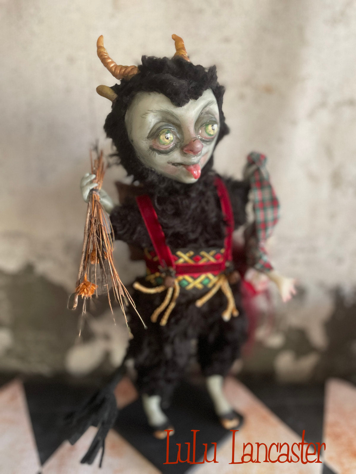 Krampus LuLu's Holiday Original LuLu Lancaster Art Doll