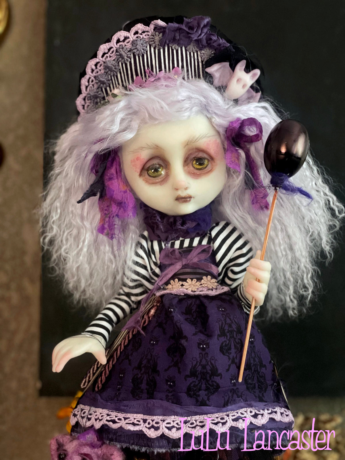 Lorellen Creepy Kid Original LuLu Lancaster Halloween Art Dolls