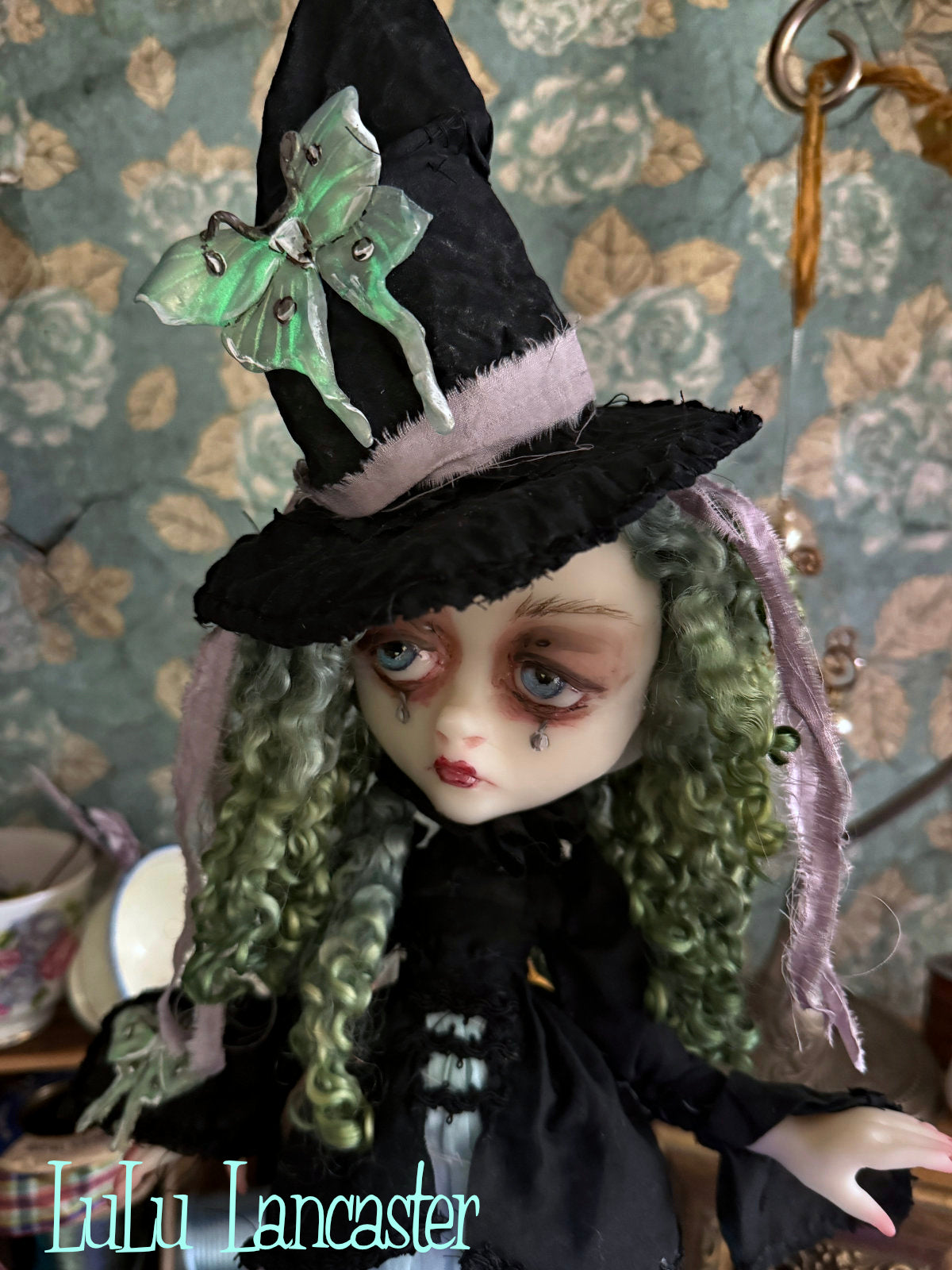 The Luna Moth Witch Original LuLu Lancaster Art Doll