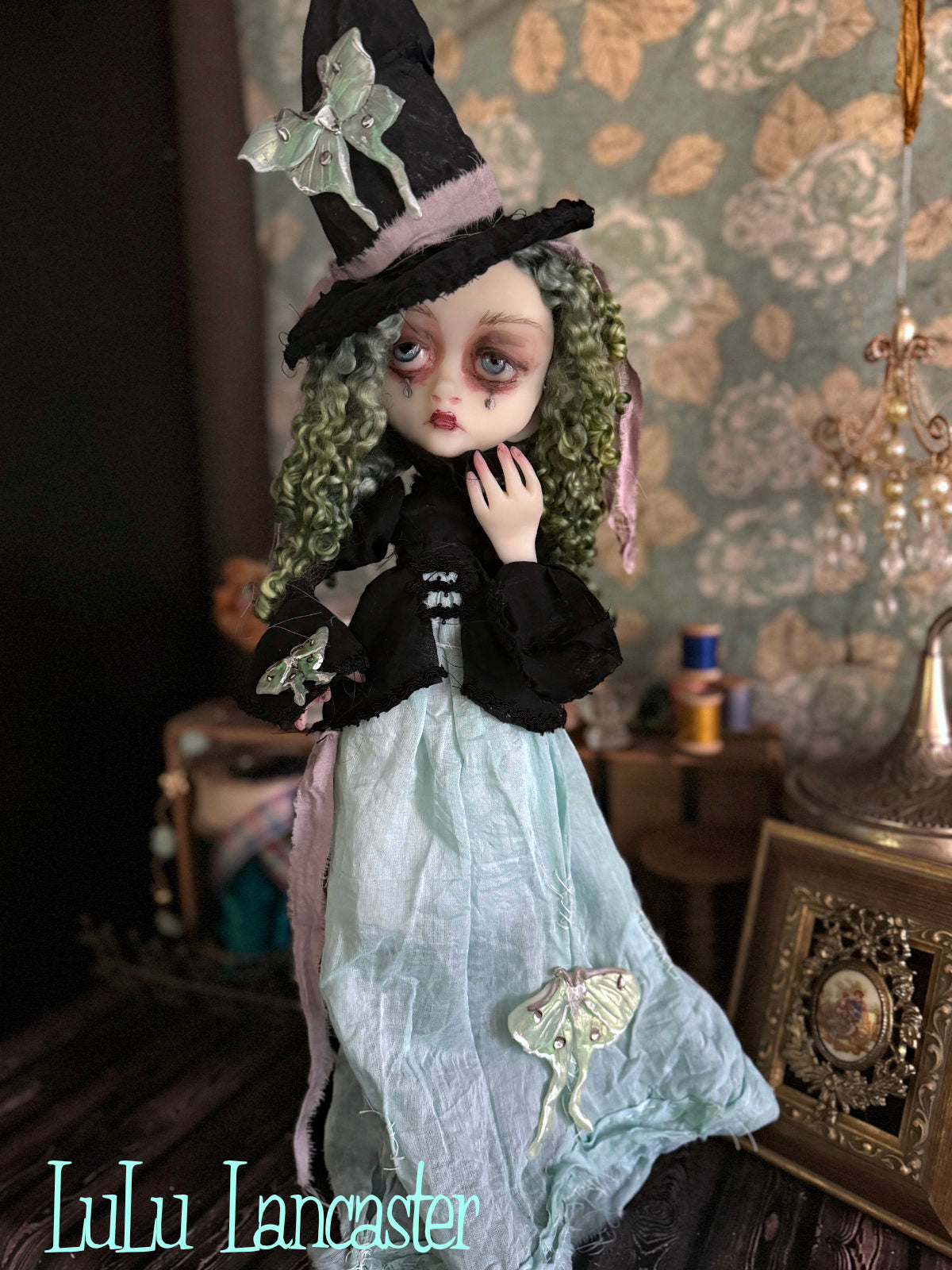 The Luna Moth Witch Original LuLu Lancaster Art Doll