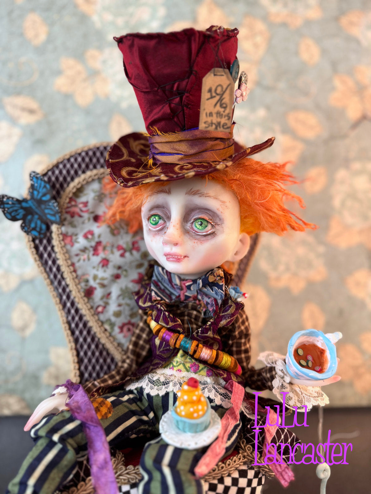Mad Hatter Tea Time ~ original Lulu Lancaster Art Doll