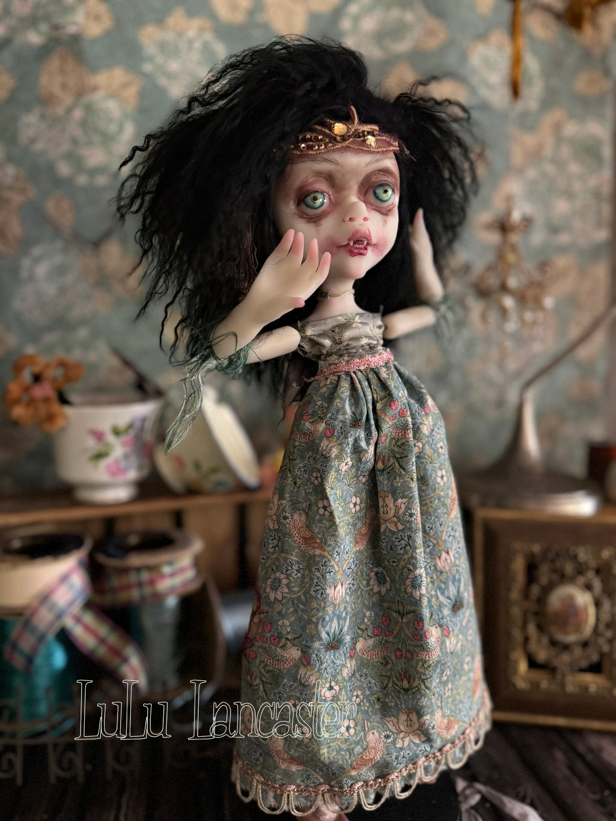 Malaika the Vampire Goth Original LuLu Lancaster Art Doll