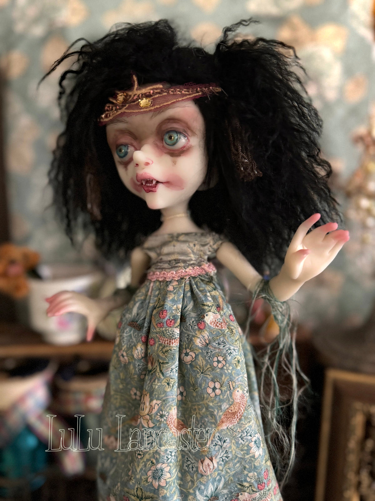 Malaika the Vampire Goth Original LuLu Lancaster Art Doll