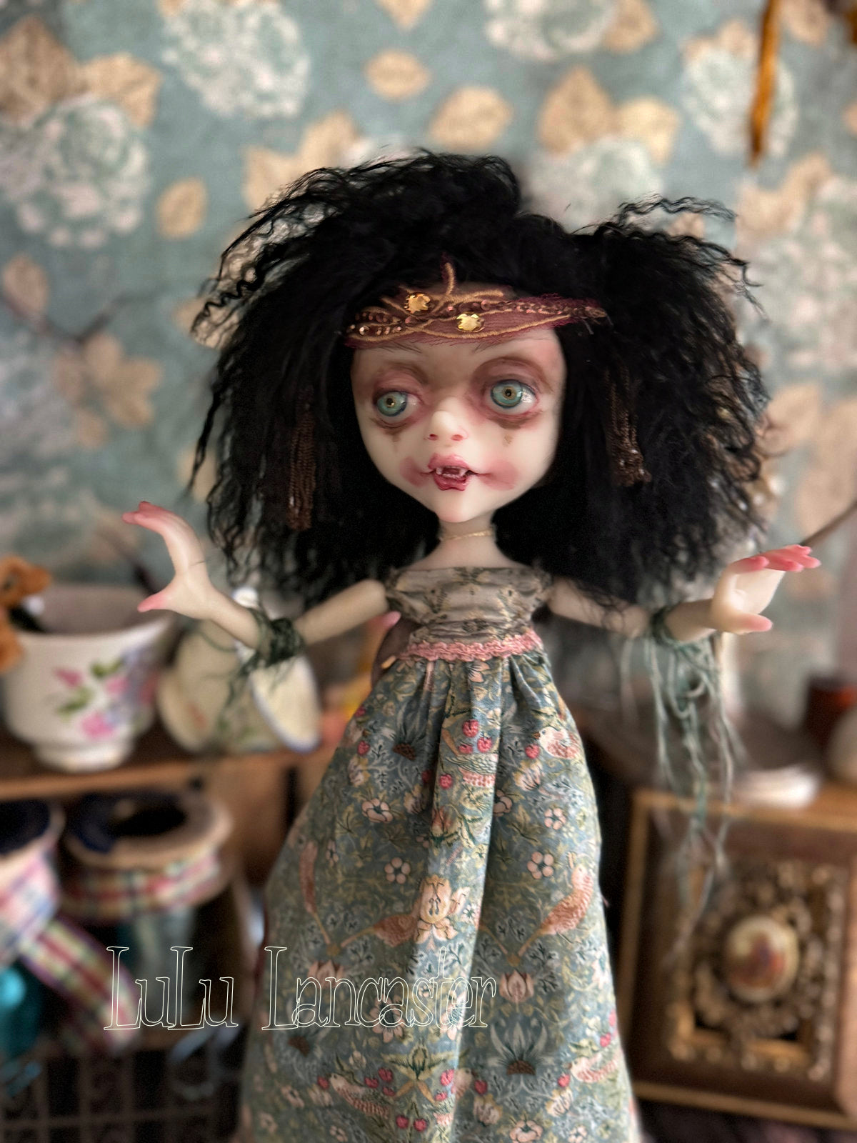 Malaika the Vampire Goth Original LuLu Lancaster Art Doll