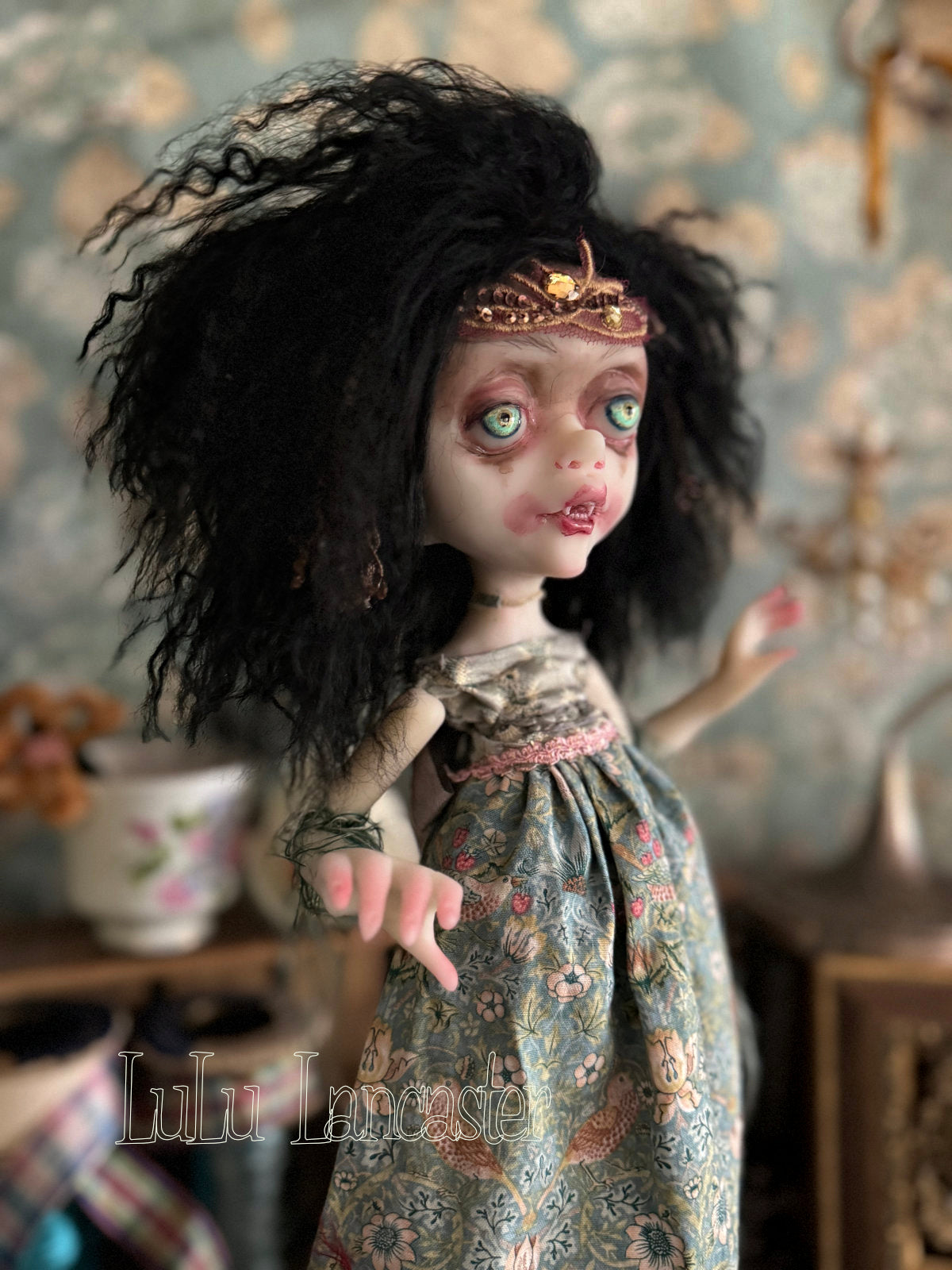 Malaika the Vampire Goth Original LuLu Lancaster Art Doll