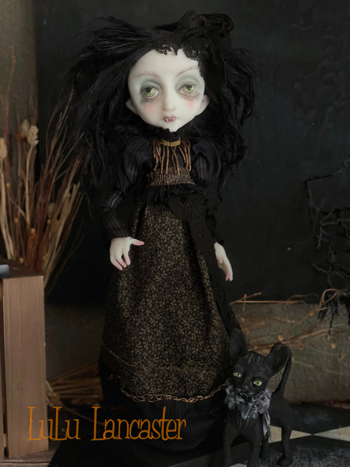 Marvanya the vampire Original LuLu Lancaster Halloween Art Doll