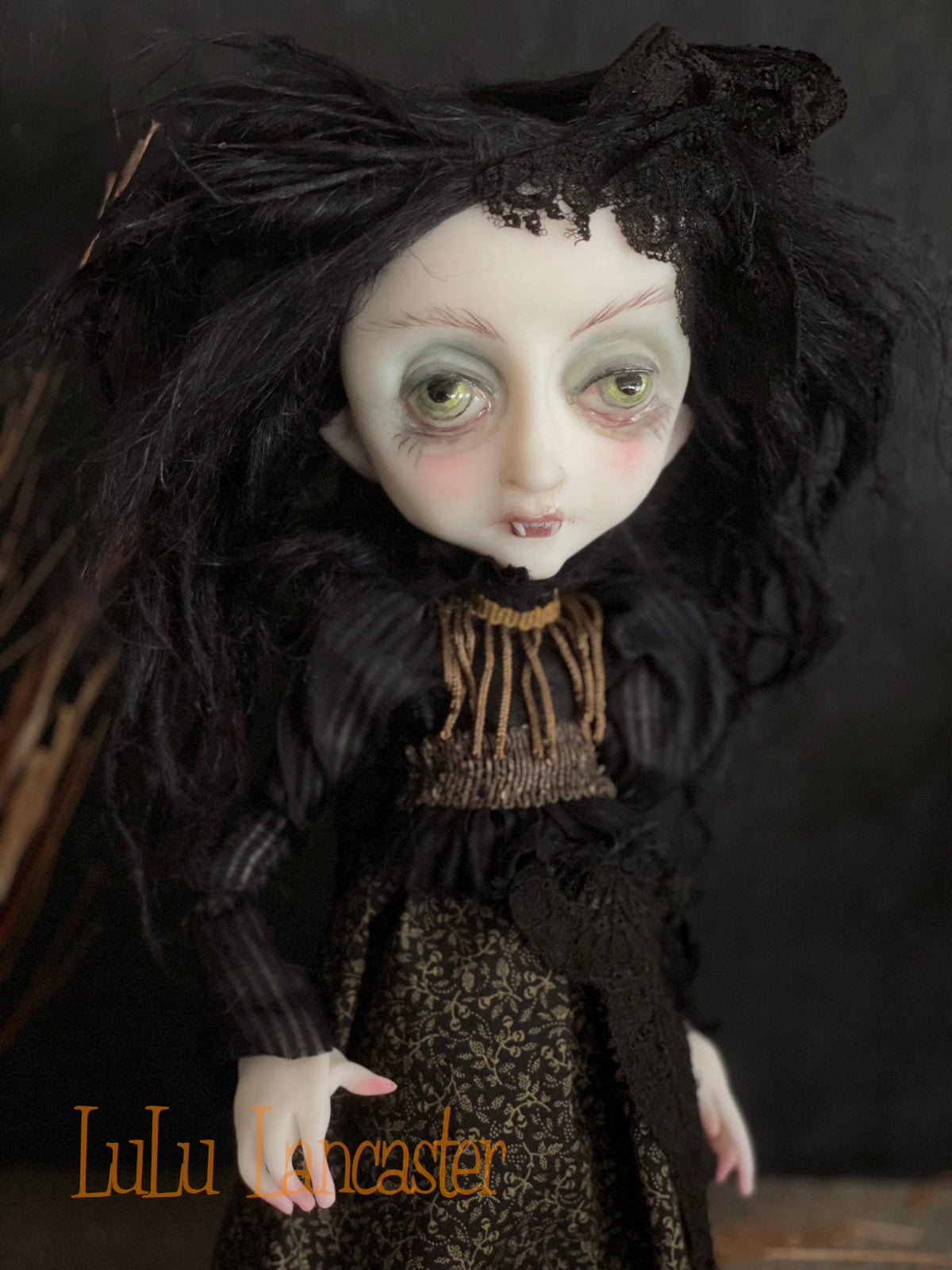 Marvanya the vampire Original LuLu Lancaster Halloween Art Doll