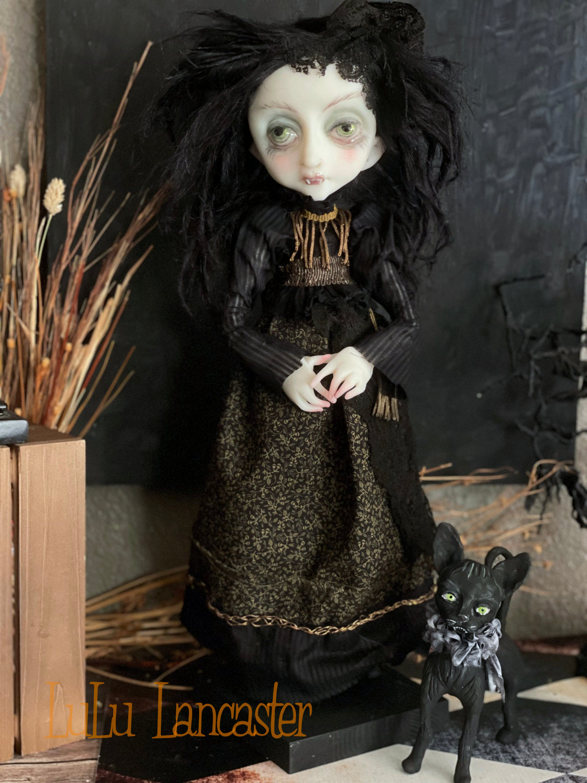 Marvanya the vampire Original LuLu Lancaster Halloween Art Doll