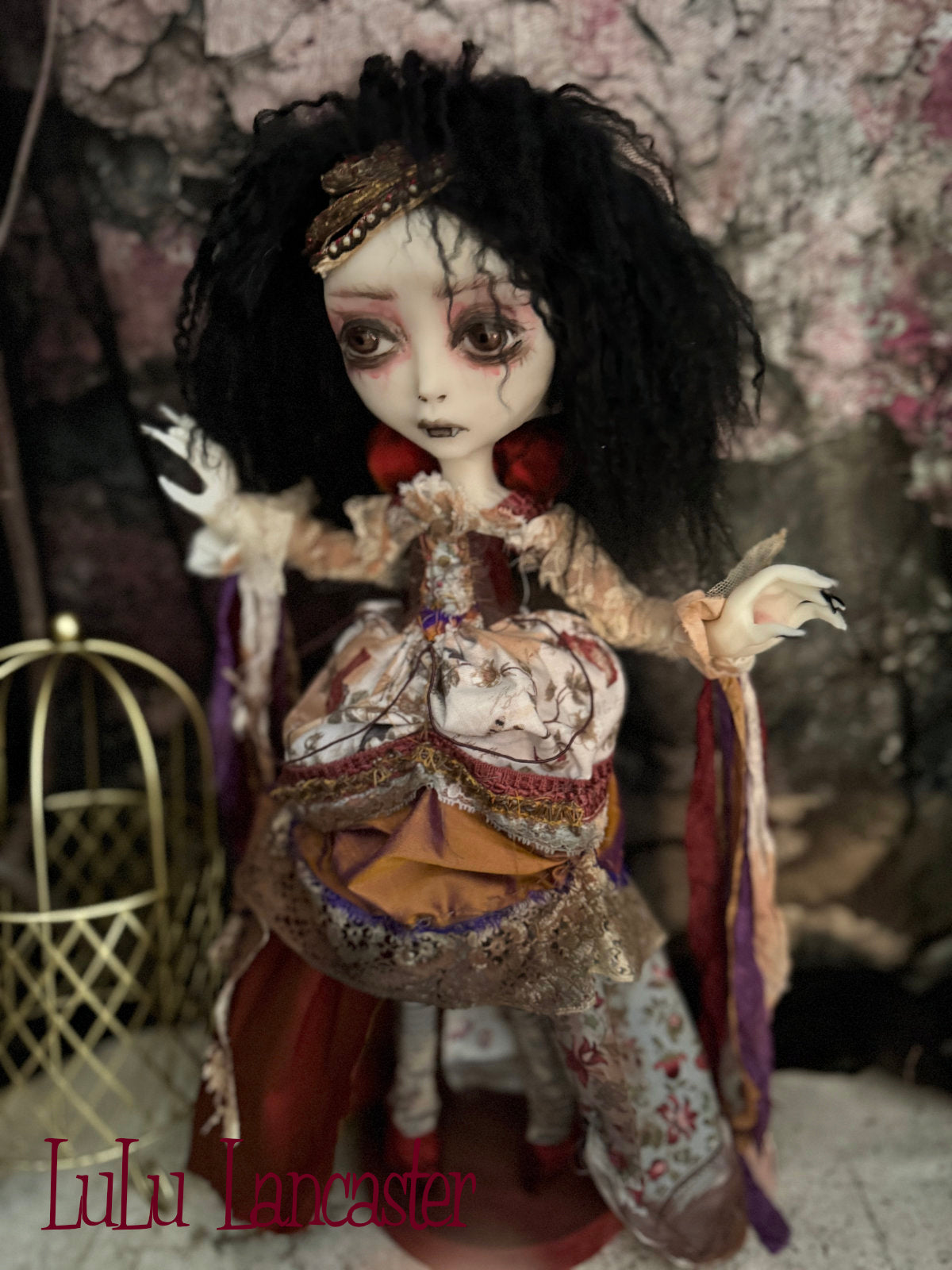 Meridian Vampire Goth~Original LuLu Lancaster Art Doll