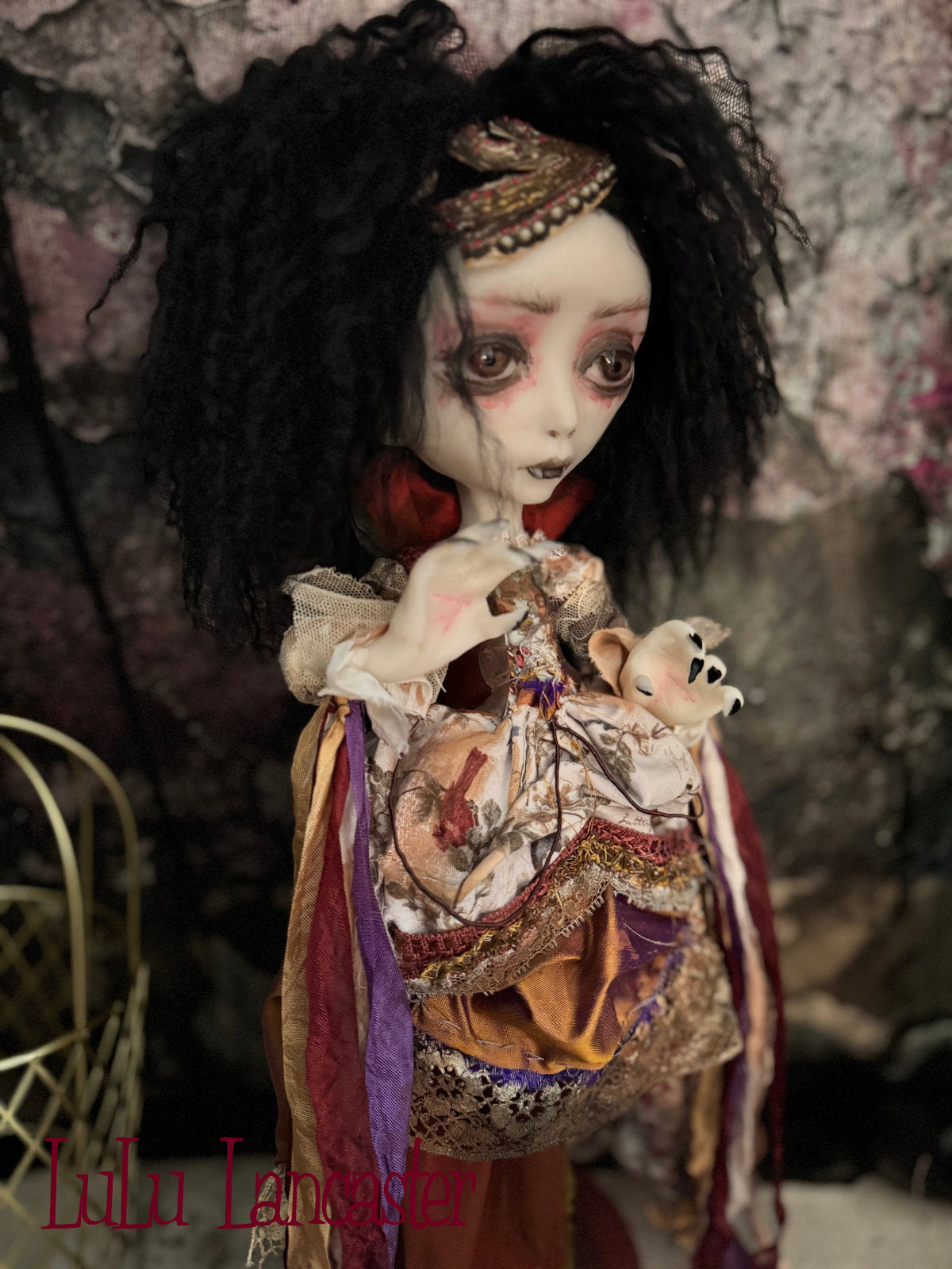 Meridian Vampire Goth~Original LuLu Lancaster Art Doll