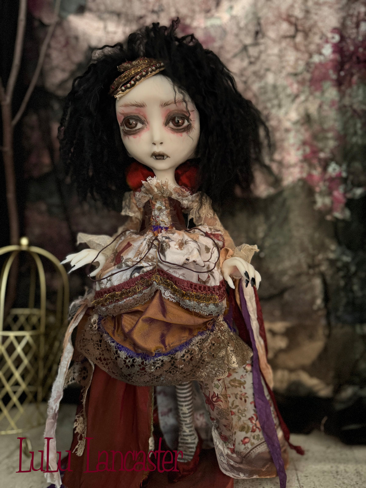 Meridian Vampire Goth~Original LuLu Lancaster Art Doll